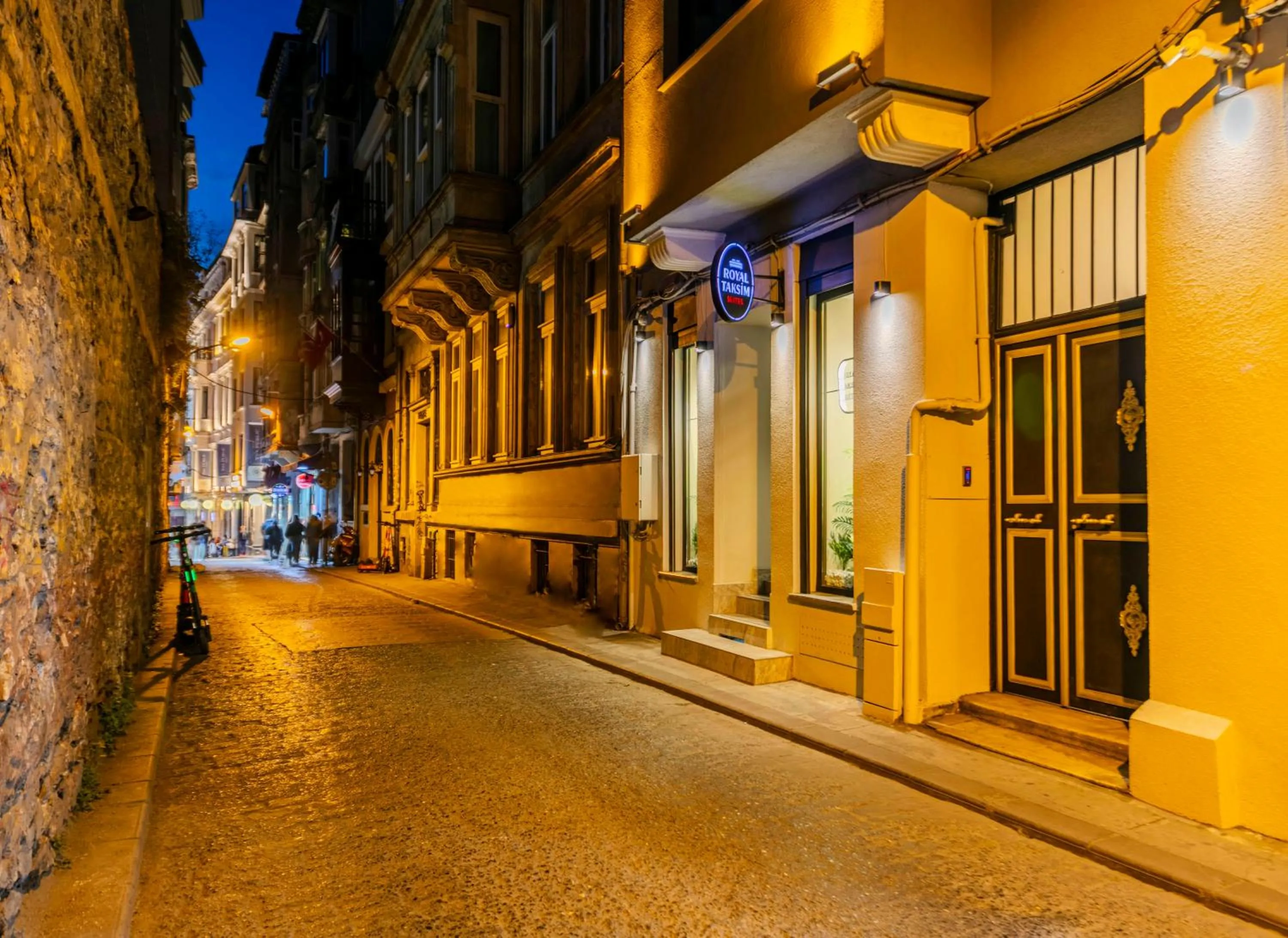 Quiet street view in ROYAL TAKSIM SUITES