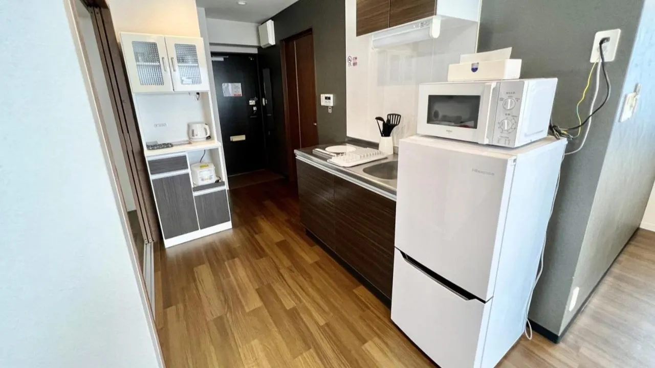 kitchen in Apartment Hotel Ecott