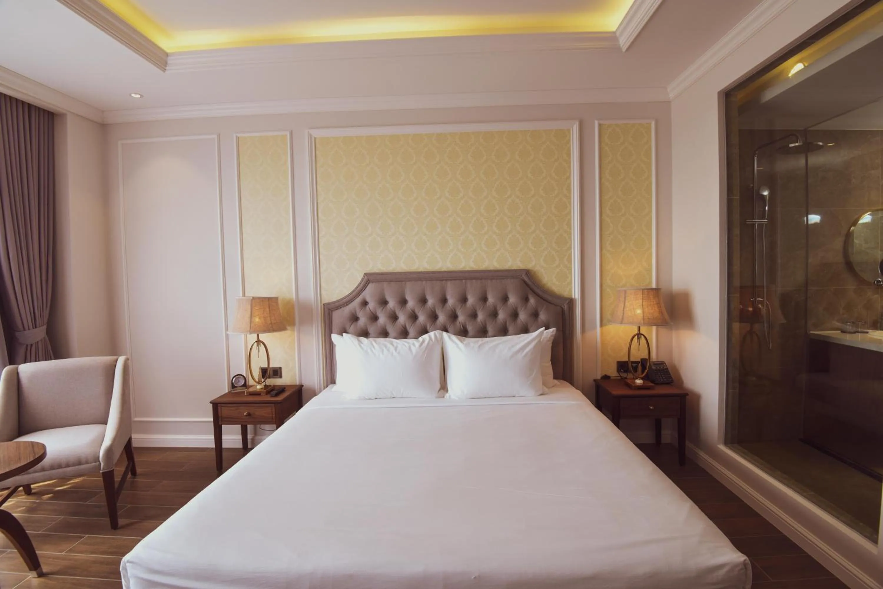 Bed in Phu Cuong Hotel Ca Mau