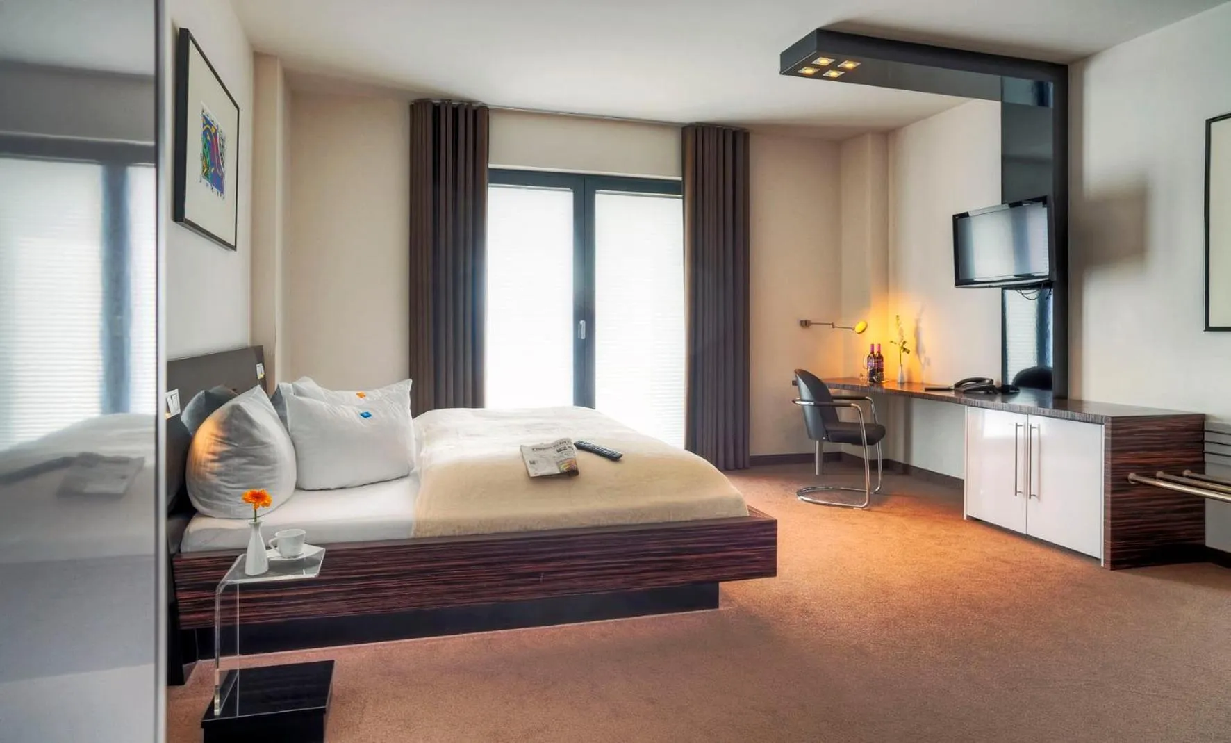 Bed in Hotel im Wigbold