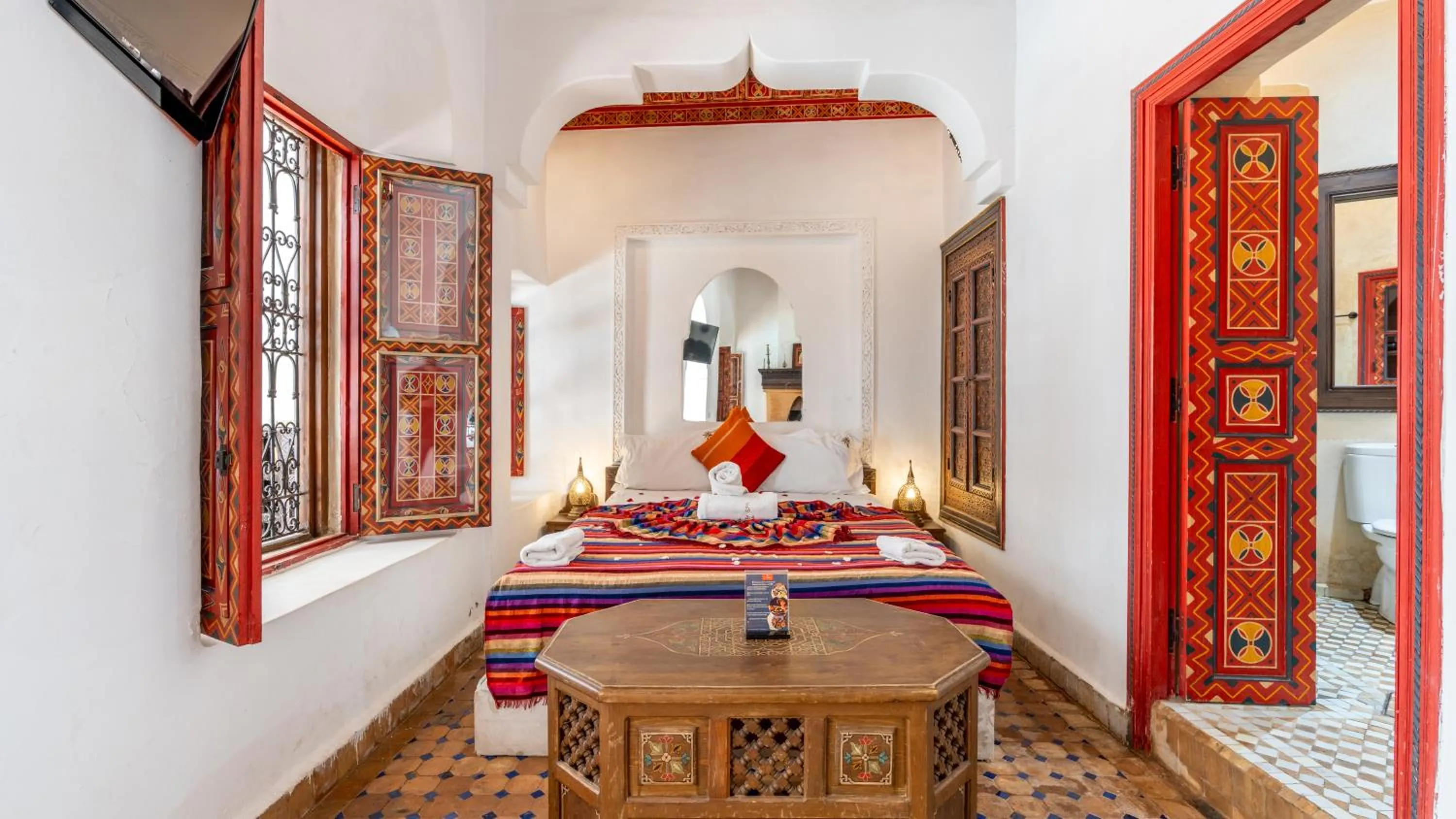 Bed in Riad Ghali Hotel & SPA
