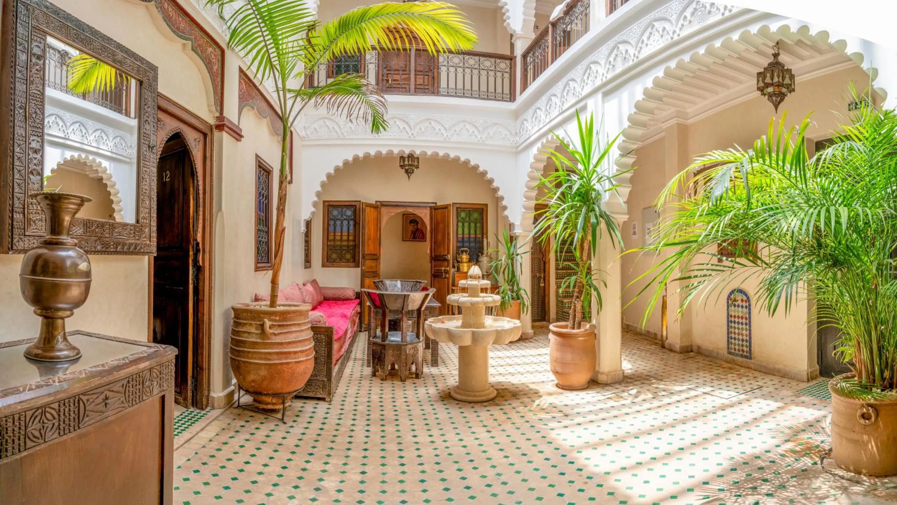Patio in Riad Ghali Hotel & SPA
