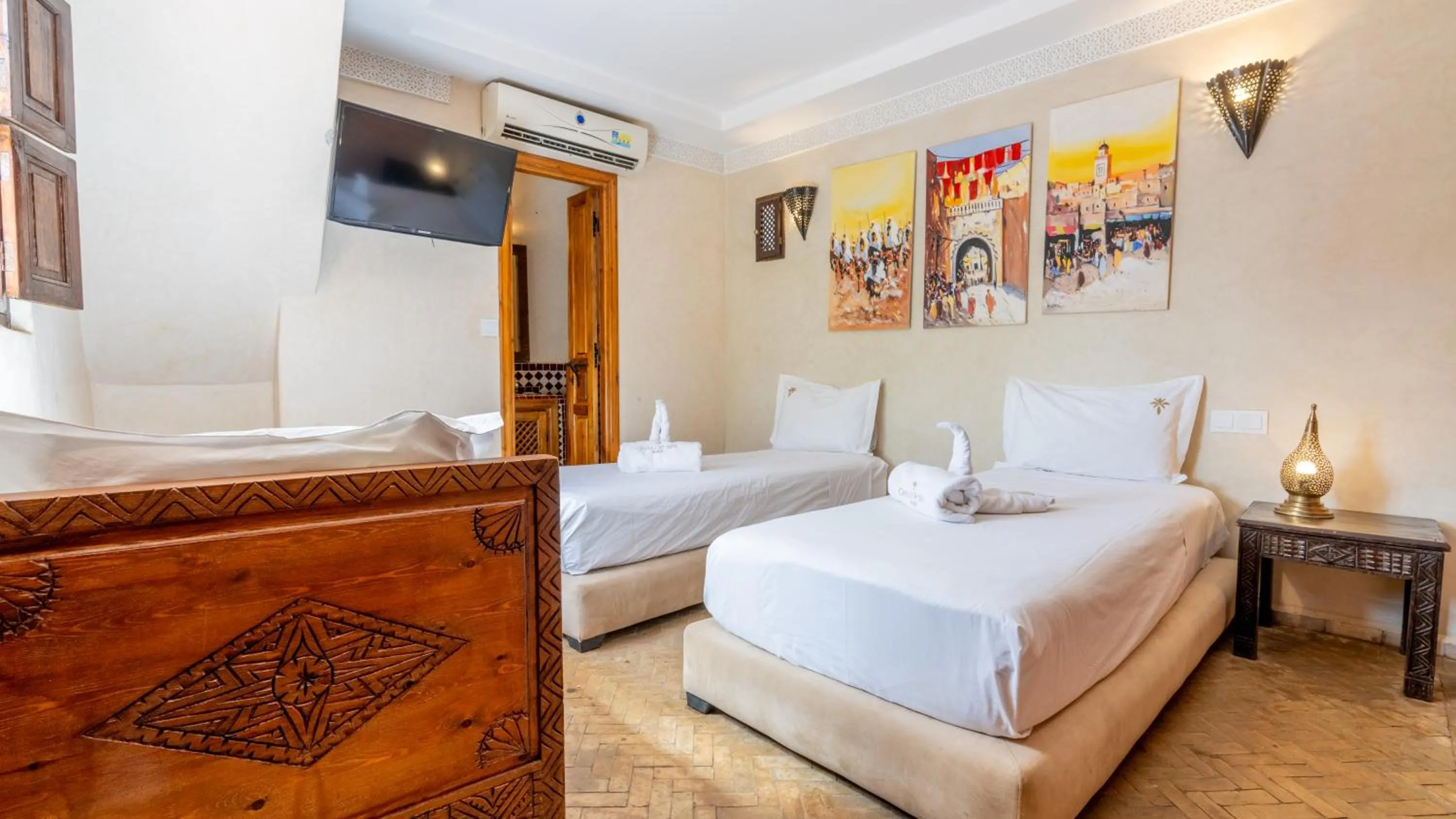 Bedroom, Bed in Riad Ghali Hotel & SPA