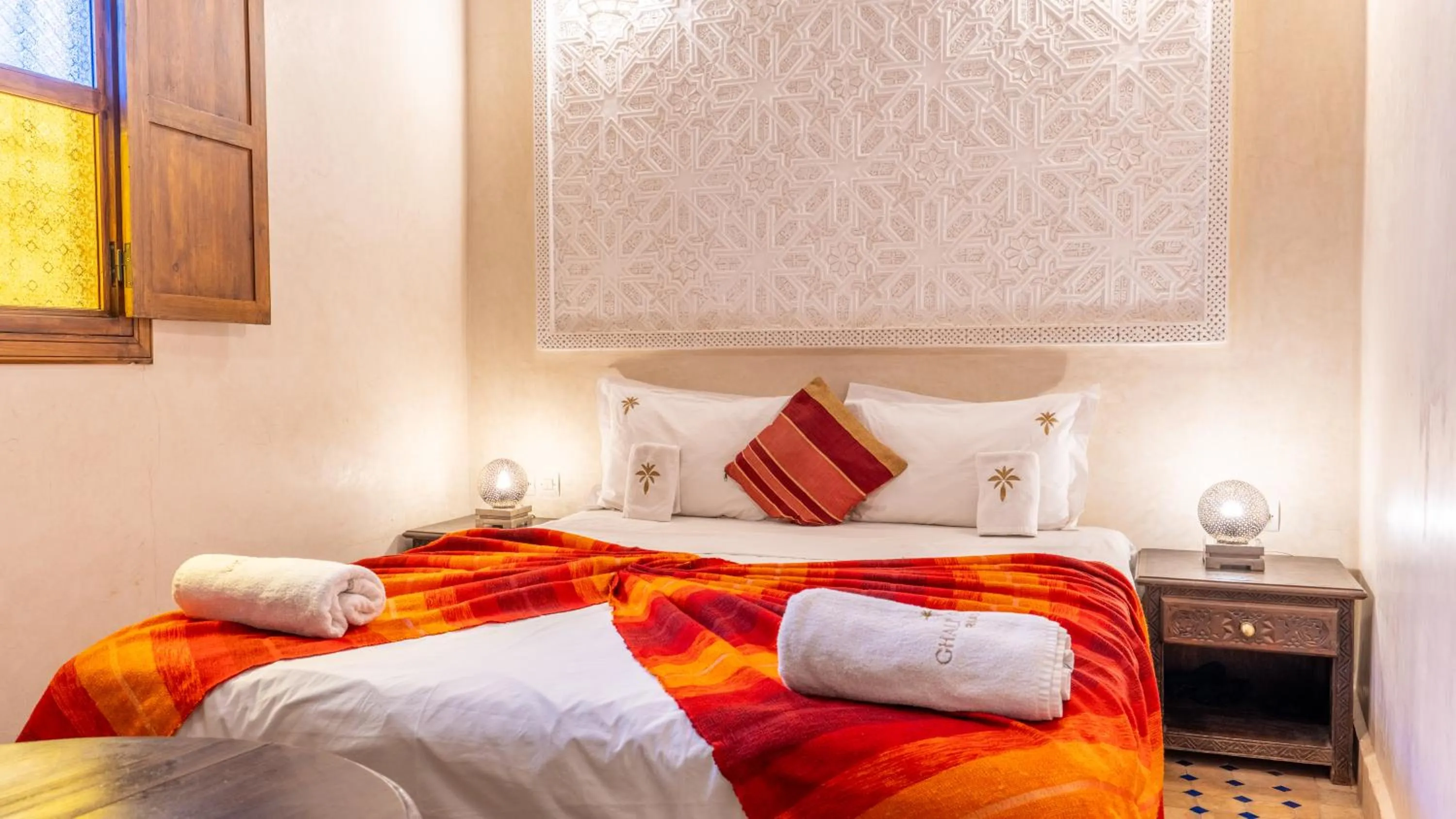 Bed in Riad Ghali Hotel & SPA