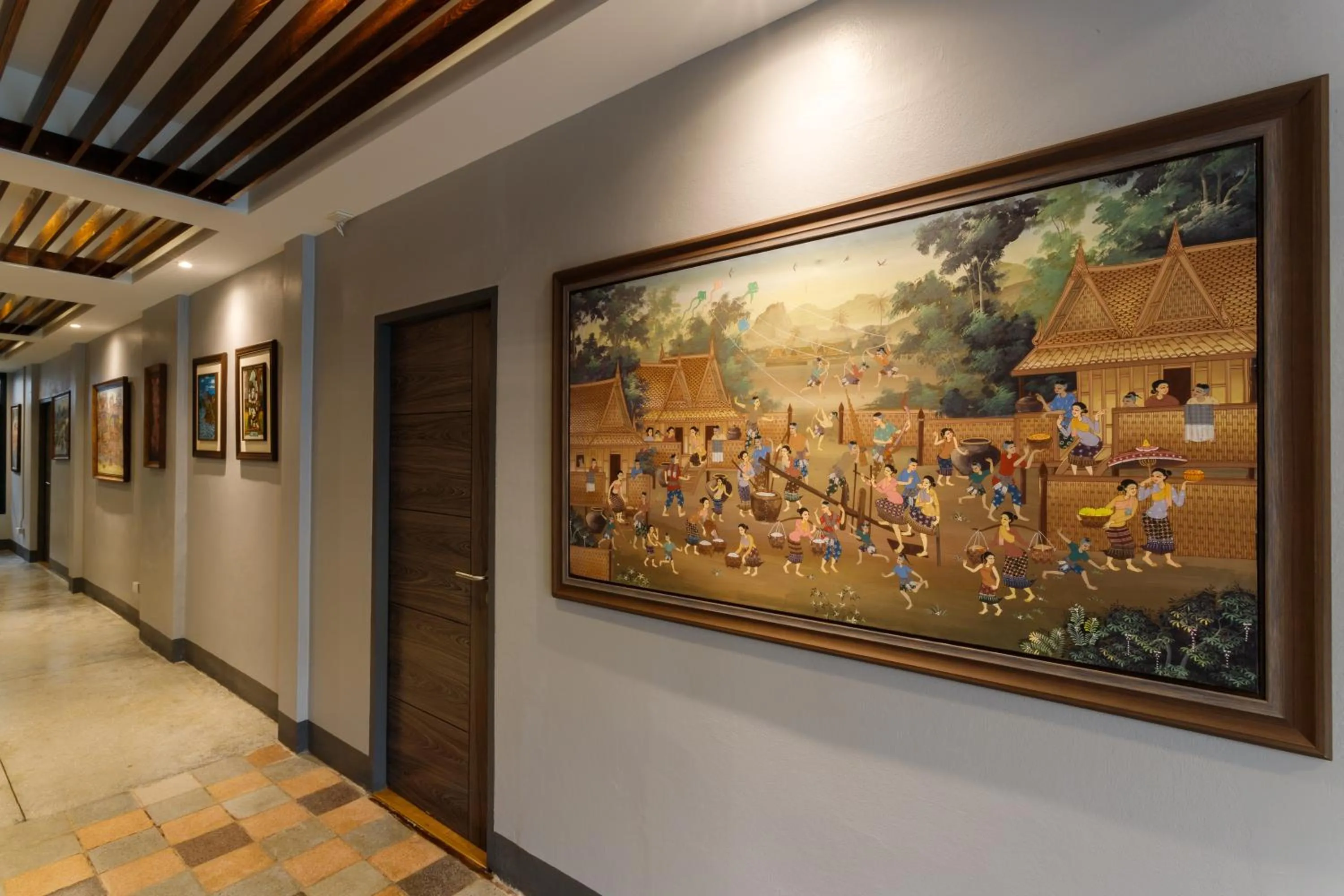 Decorative detail in Hostel One Art and Gallery