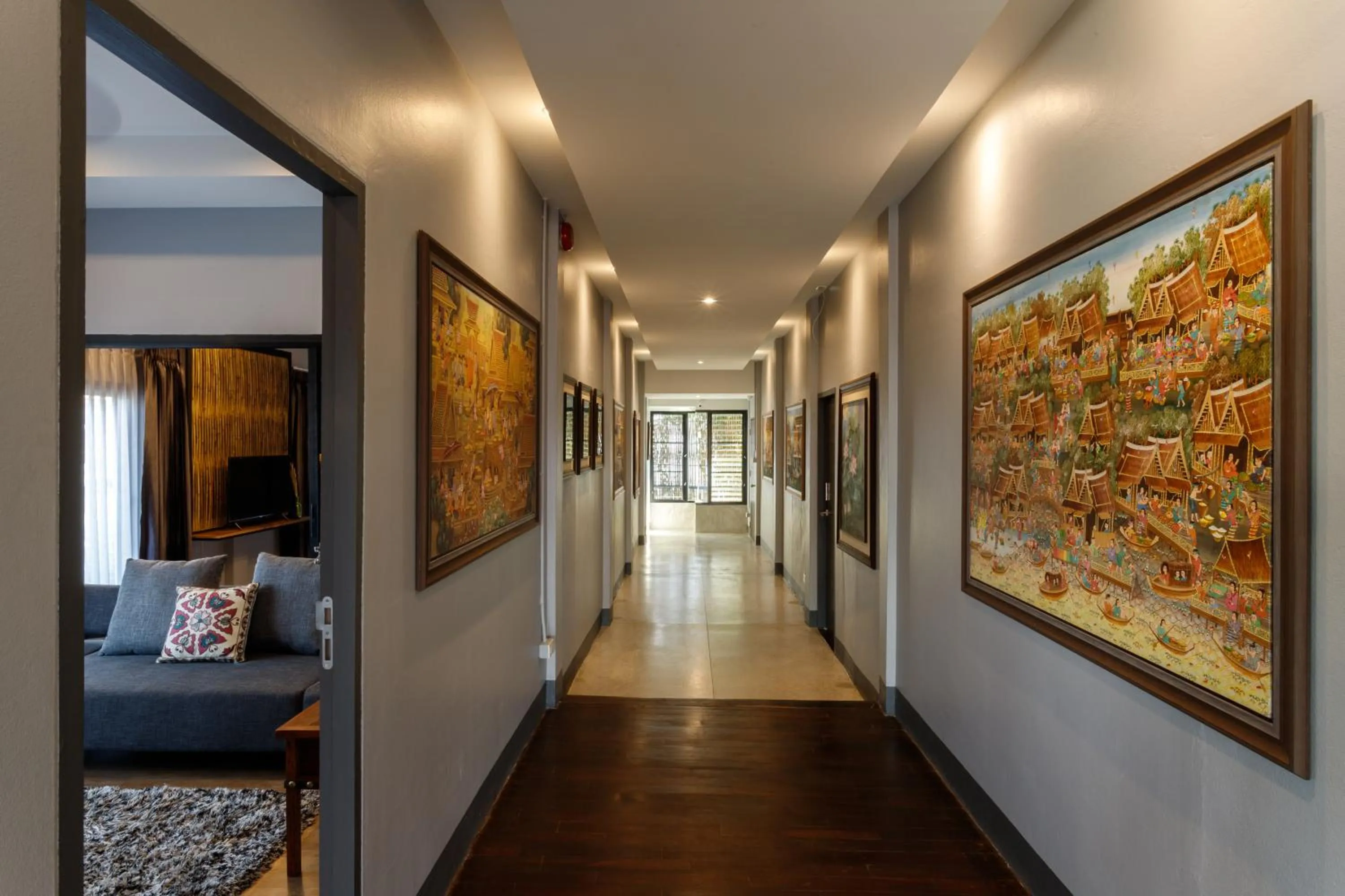 Decorative detail in Hostel One Art and Gallery