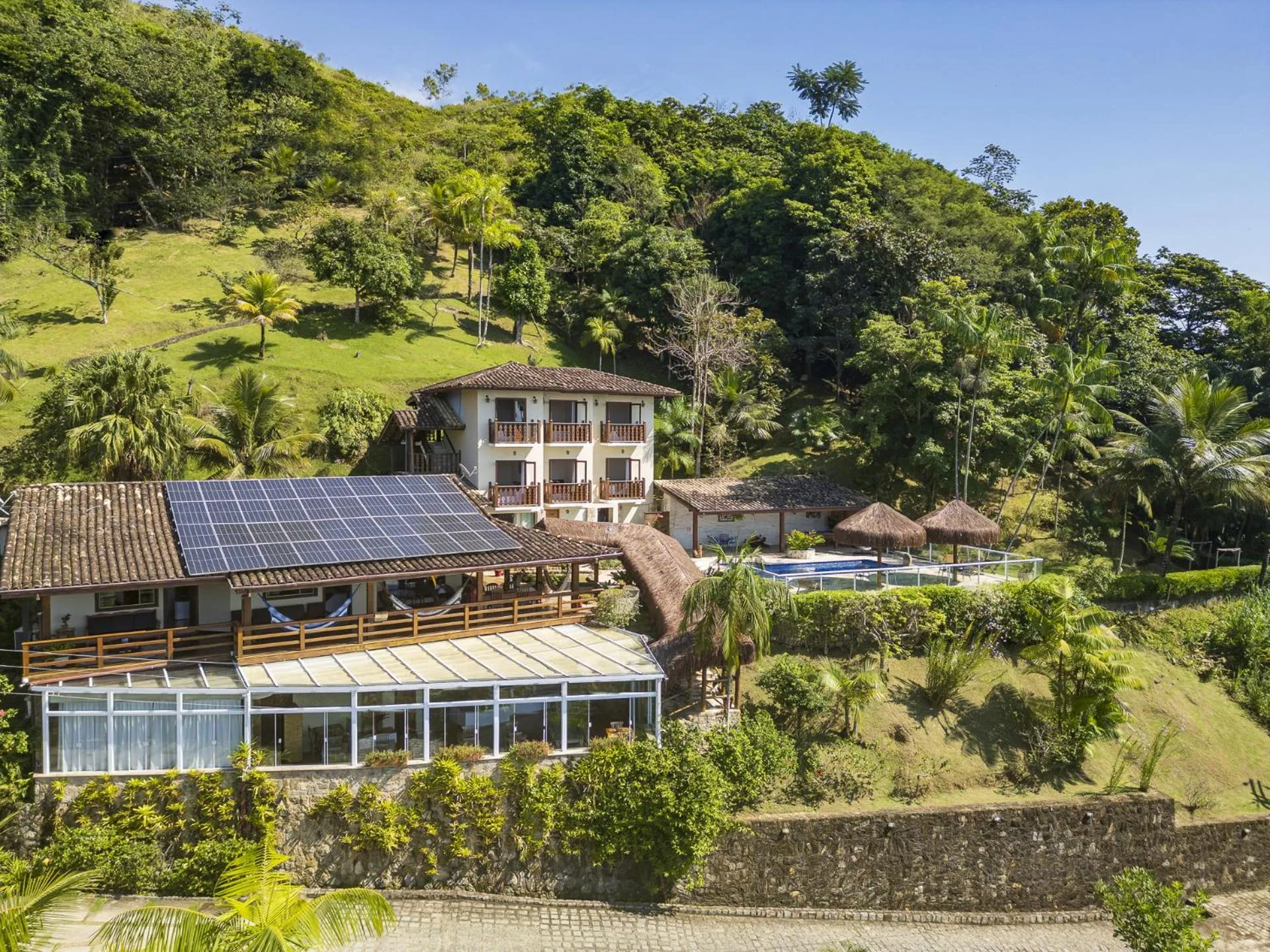 Bird's eye view in Pousada Recanto de Paraty