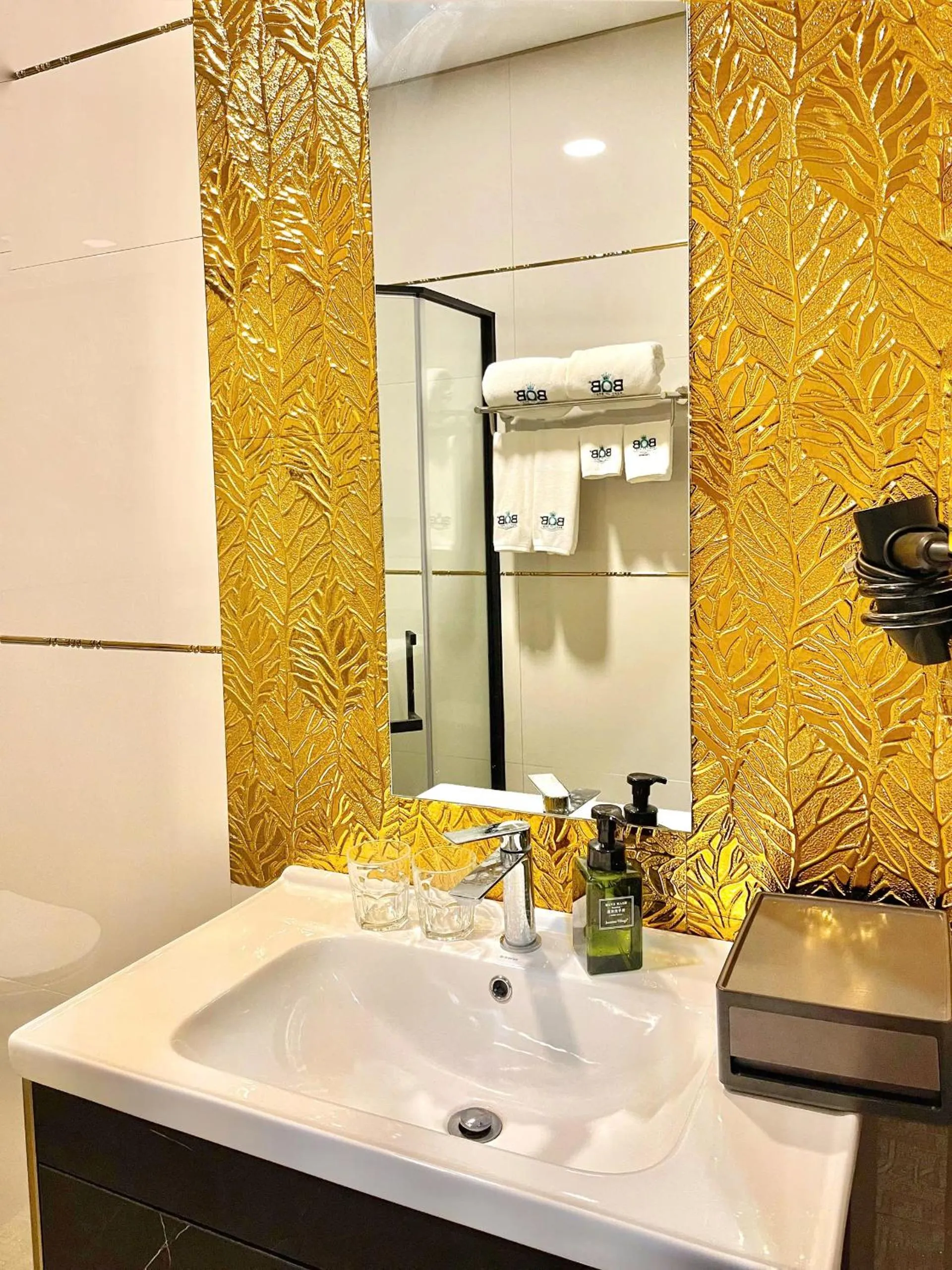 Shower in B.O.B Hotel