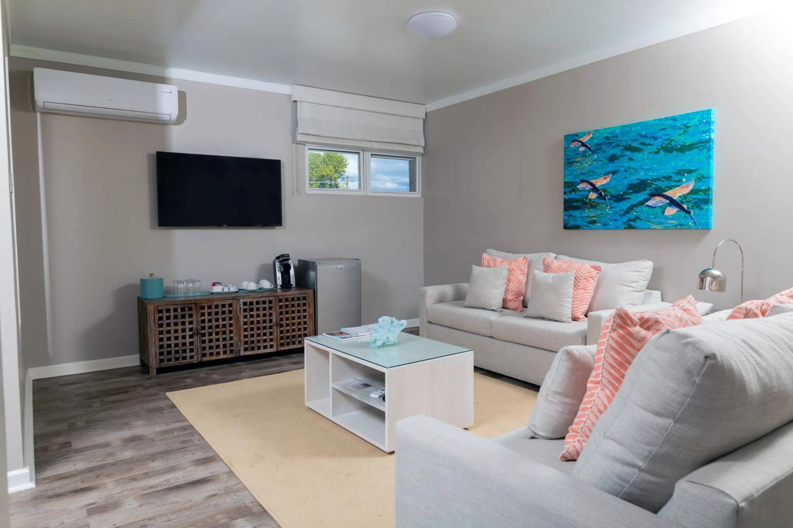 Living room in Sea Breeze Beach House All Inclusive by Ocean Hotels