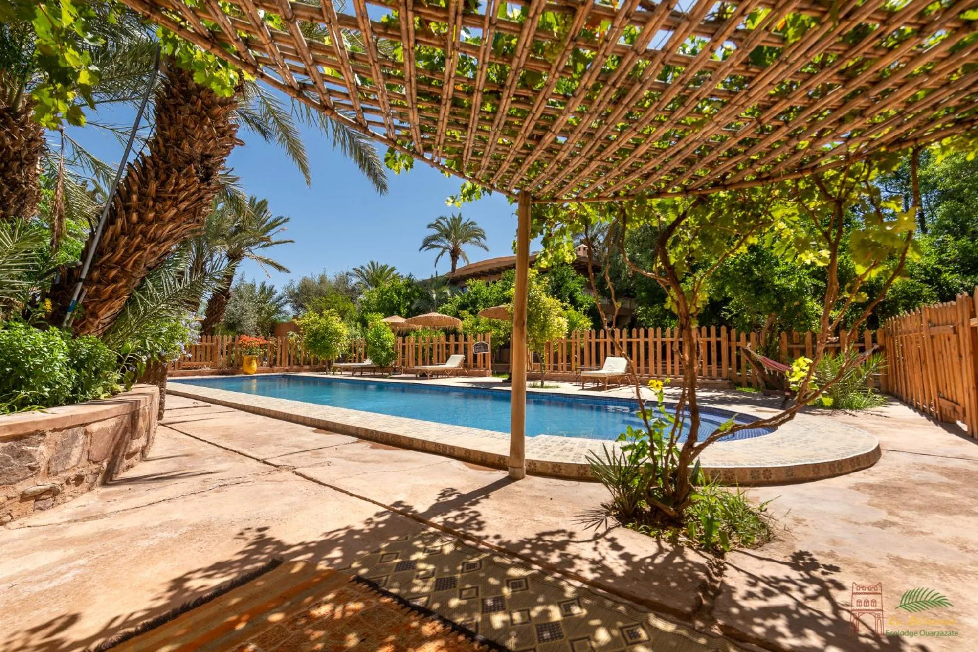 Swimming pool in Ecolodge La Palmeraie