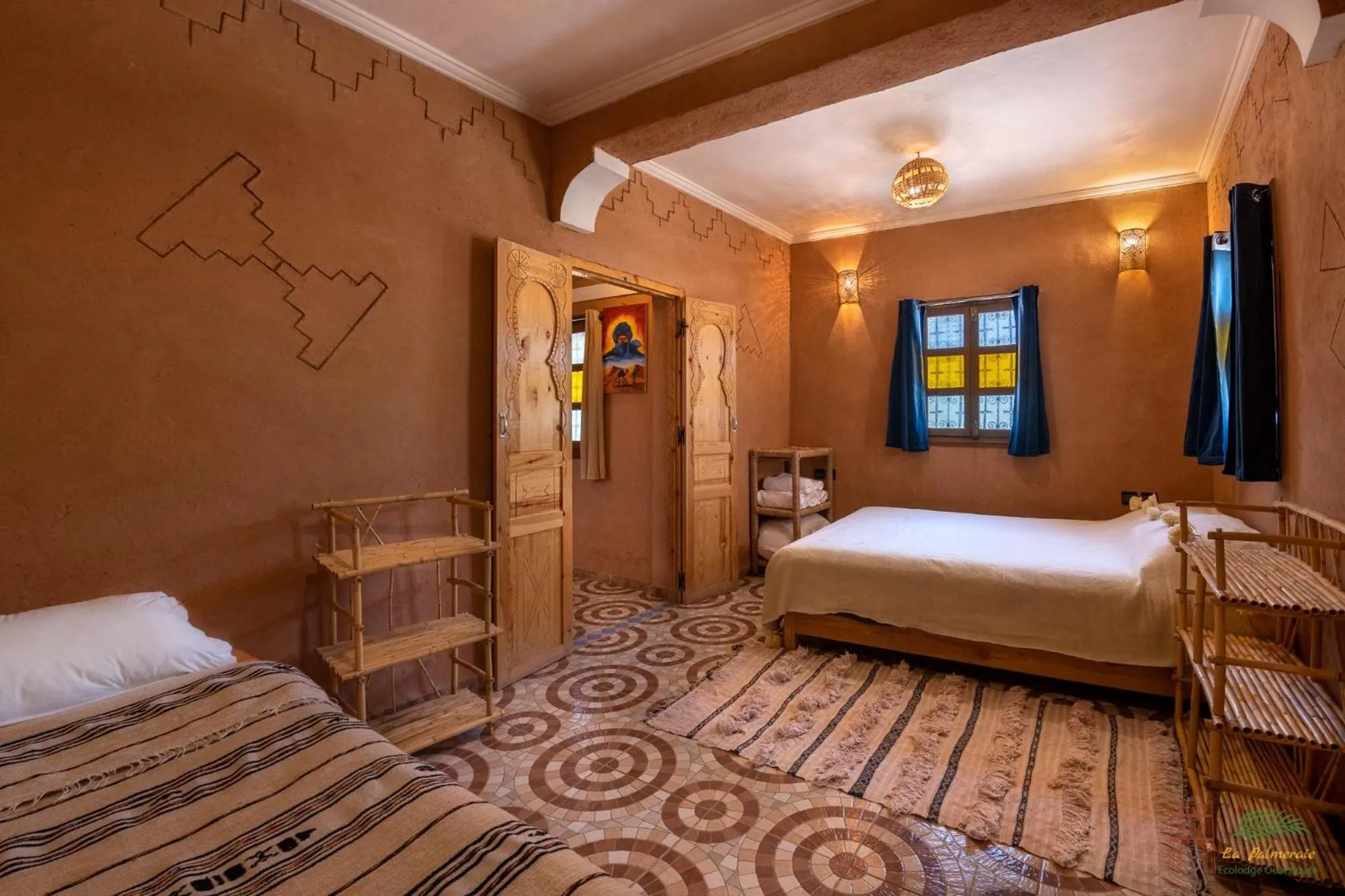 Photo of the whole room, Bed in Ecolodge La Palmeraie