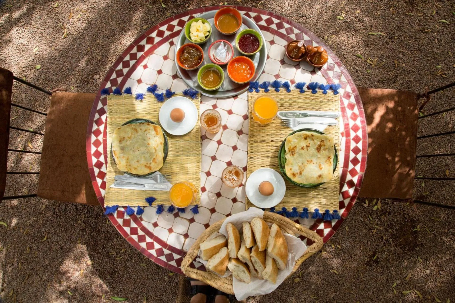 Food and drinks in Ecolodge La Palmeraie