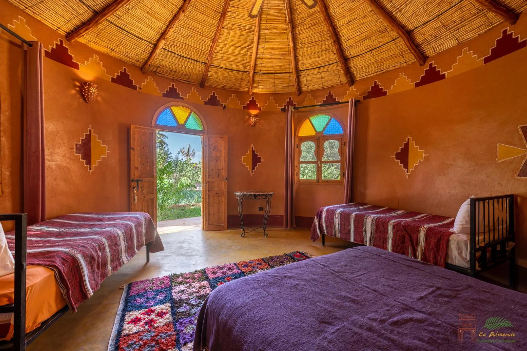 Bedroom, Bed in Ecolodge La Palmeraie