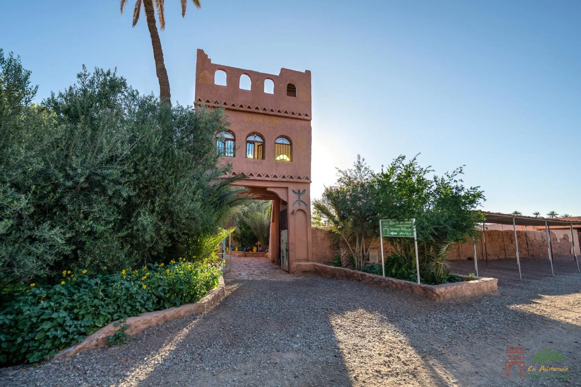 Facade/entrance in Ecolodge La Palmeraie