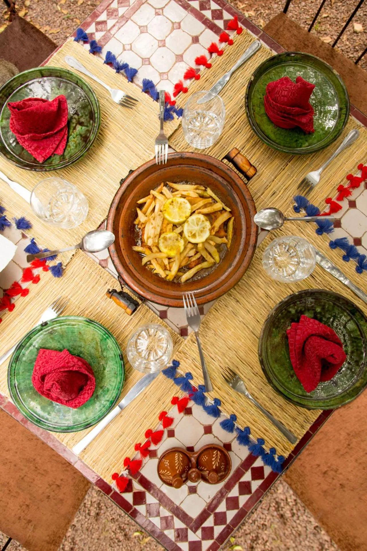 Restaurant/places to eat in Ecolodge La Palmeraie