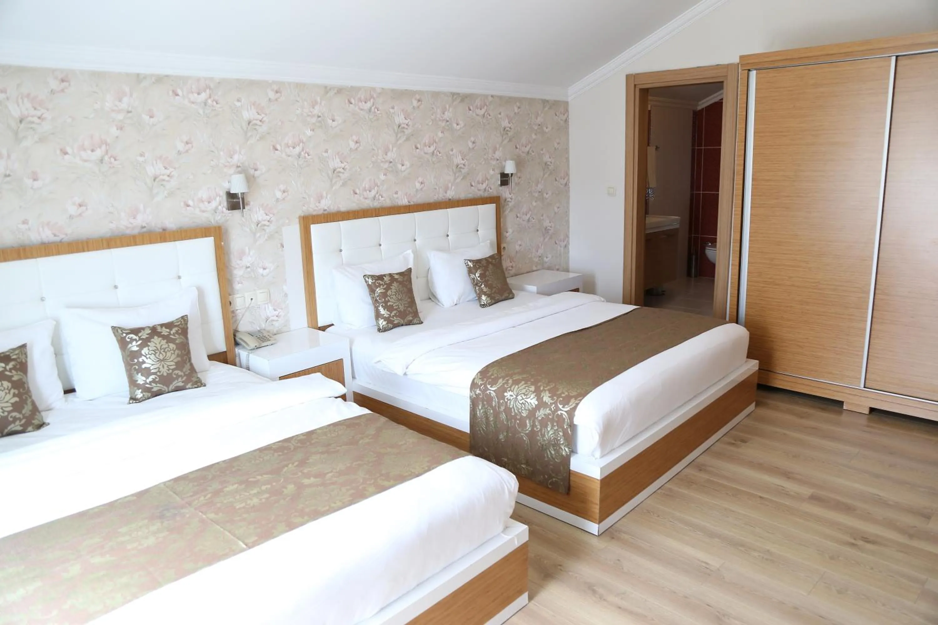 Bed in Cebeciler Hotel