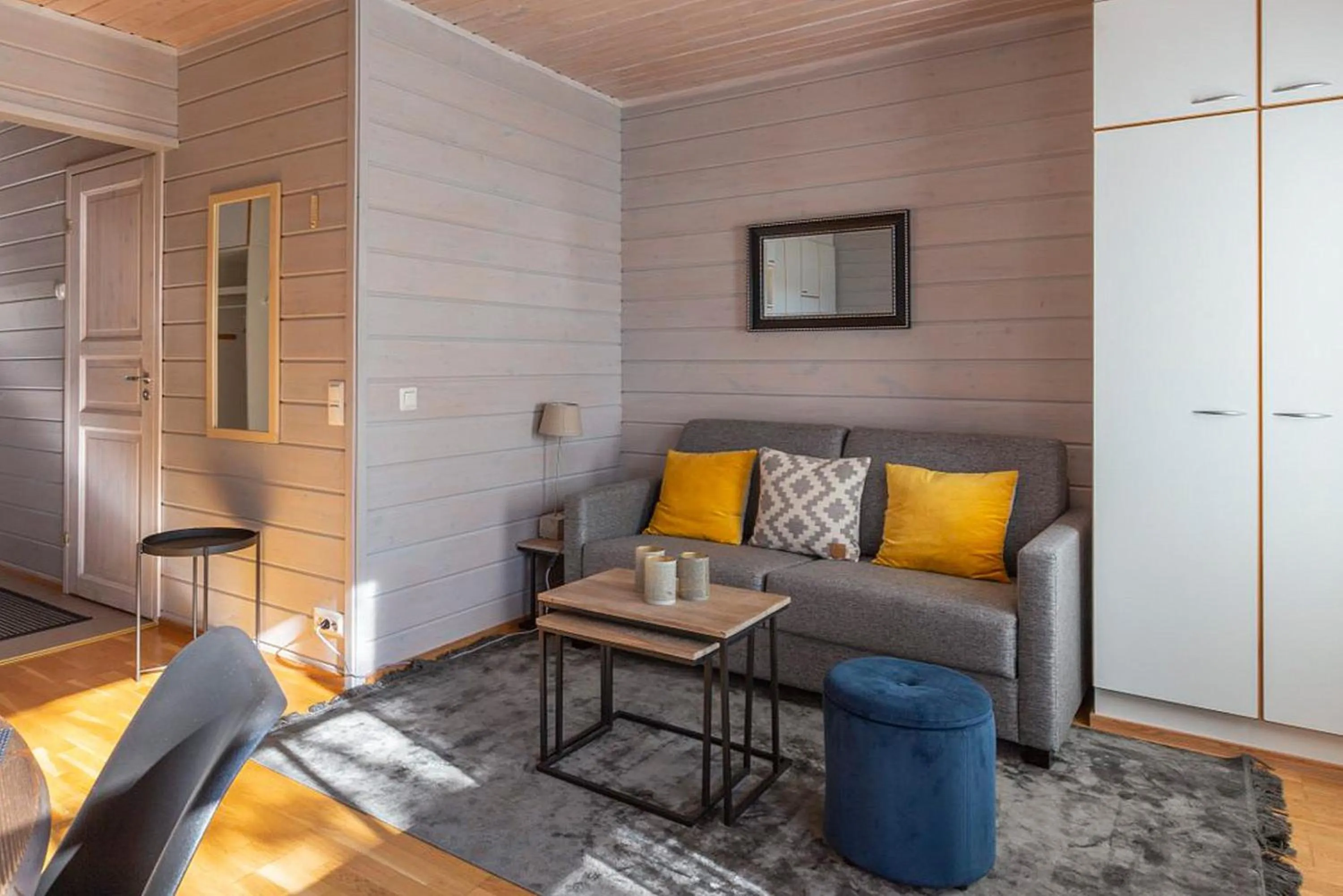 Living room in Kuukkeli Apartments Saarisatu ja Urupää