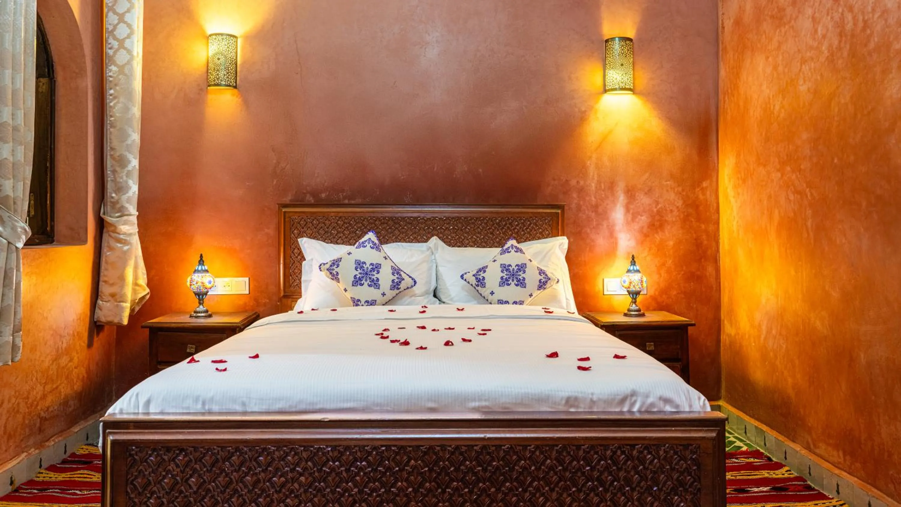 Bed in Riad Bab Tilila