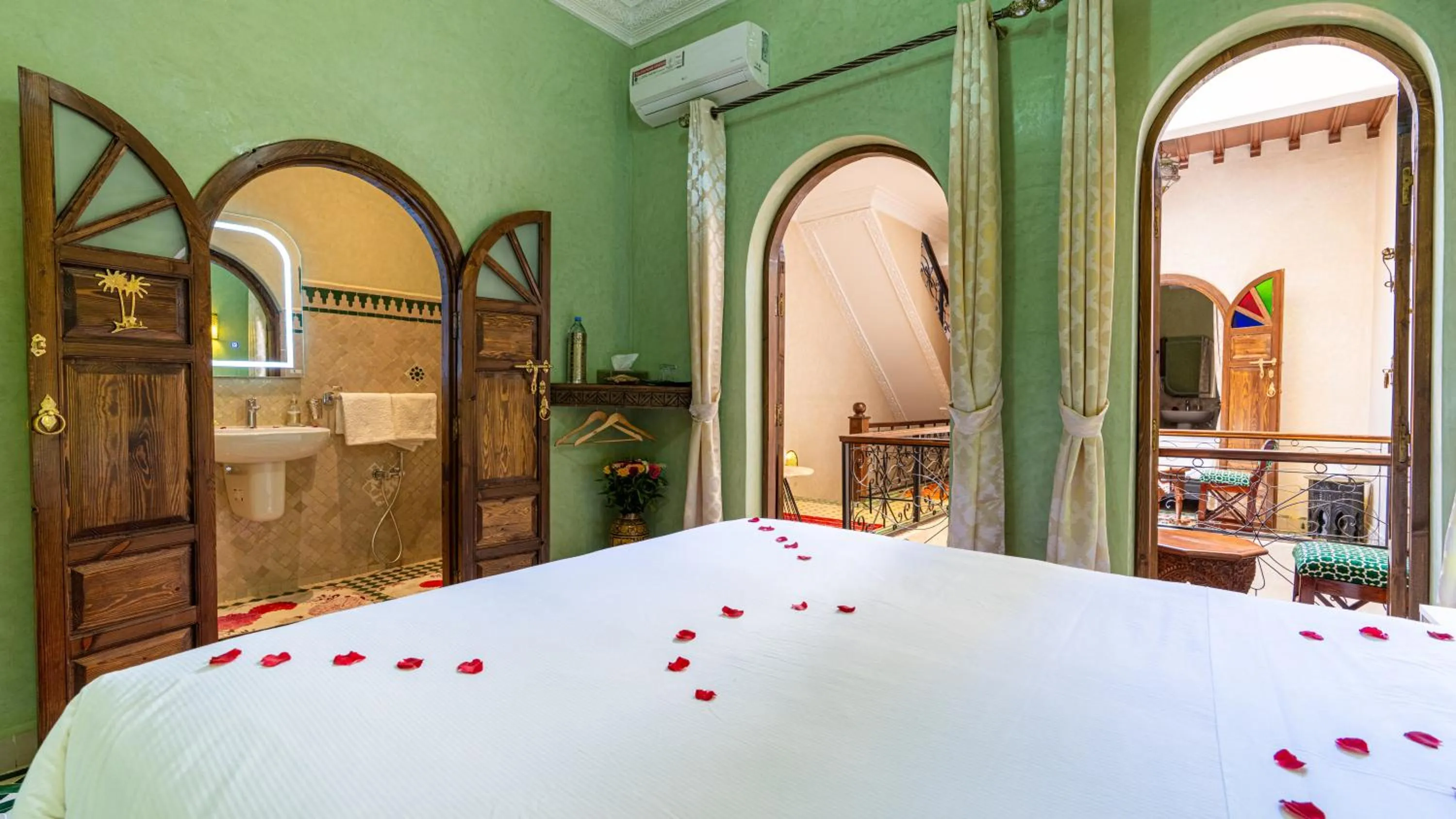 Bed in Riad Bab Tilila