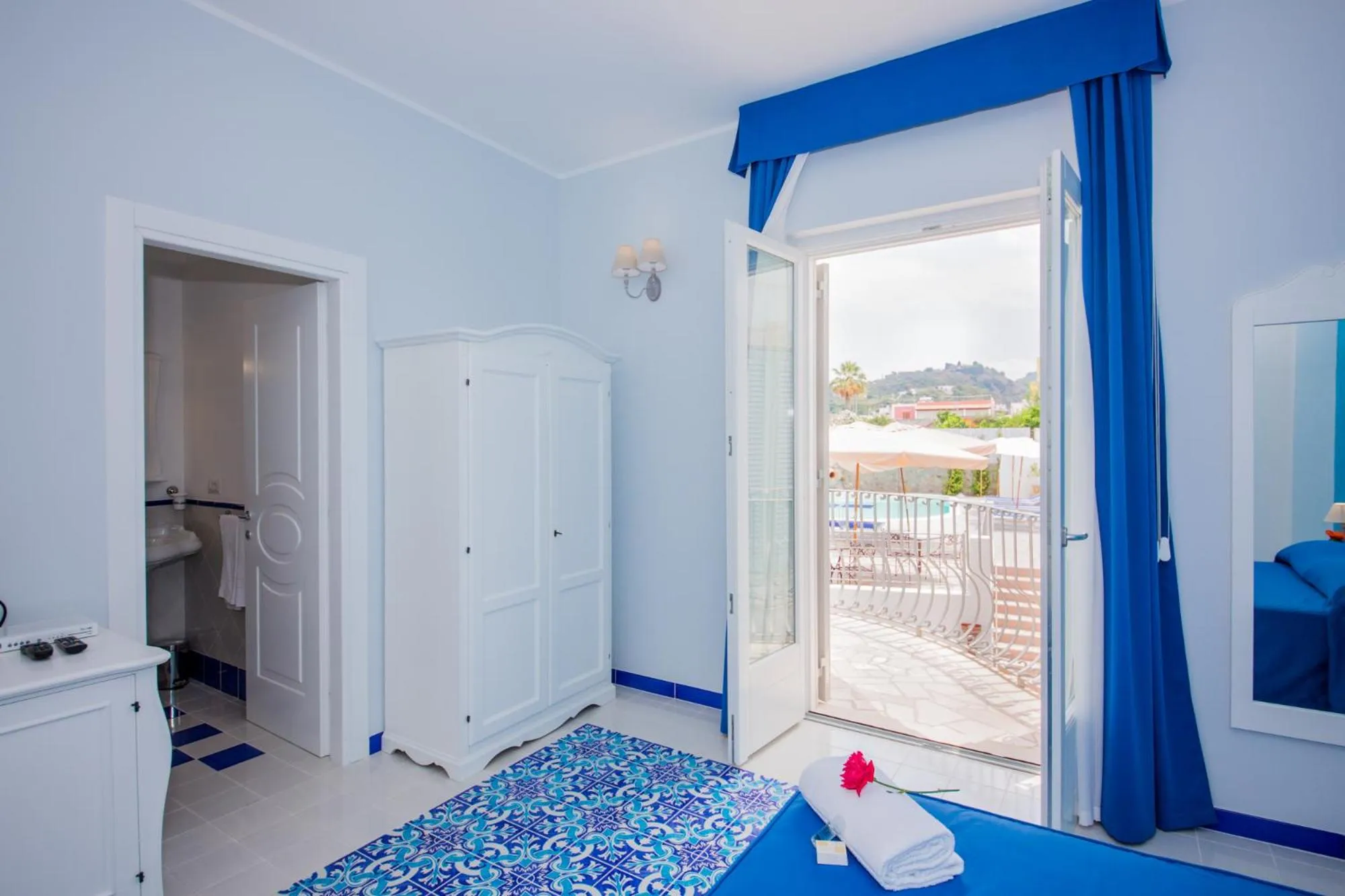 Bed in Odysseus Hotel