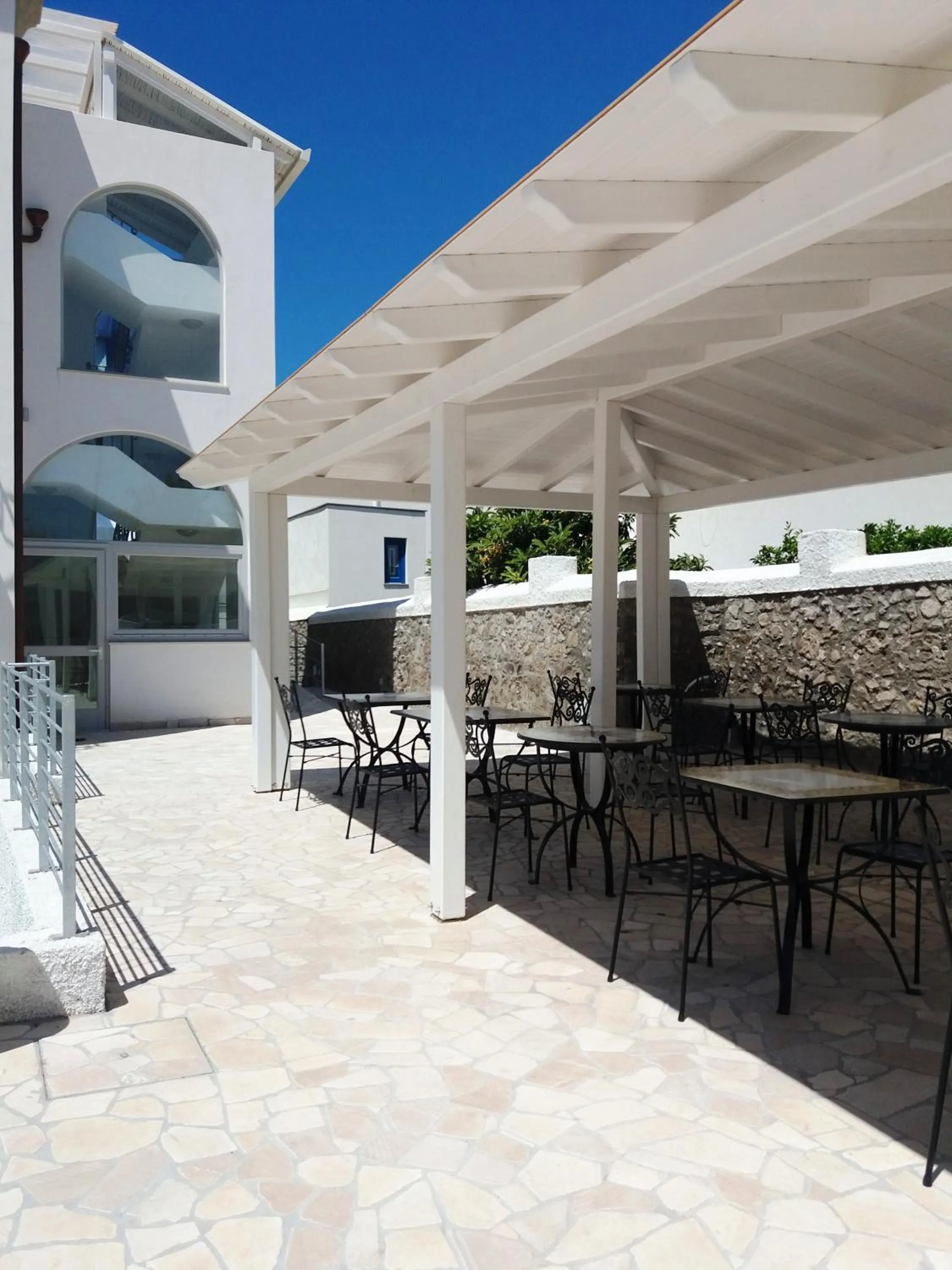 Patio in Odysseus Hotel