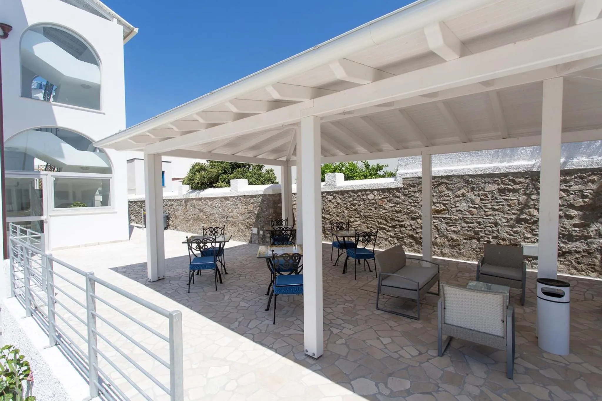 Patio in Odysseus Hotel