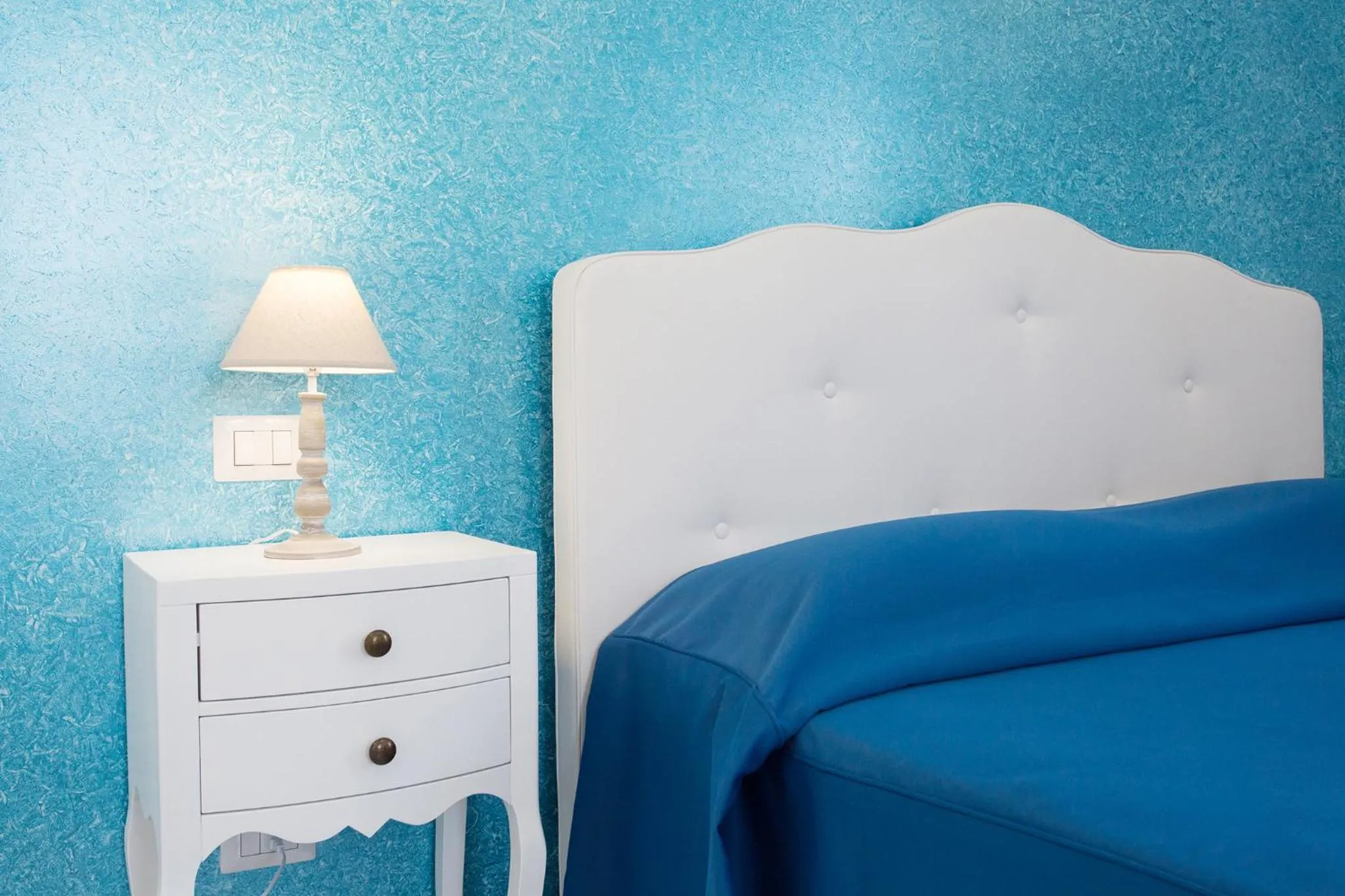 Bed in Odysseus Hotel