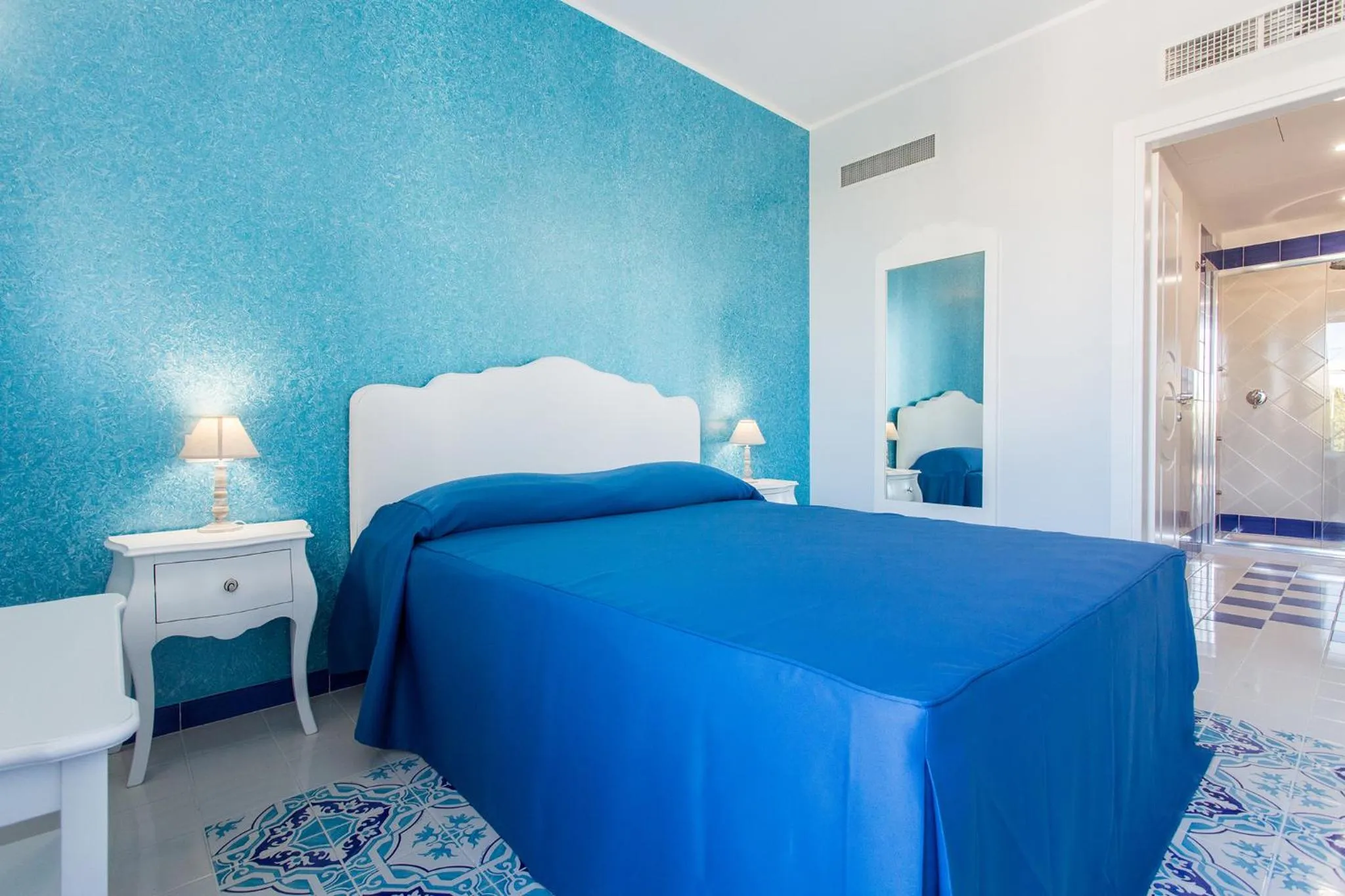 Bed in Odysseus Hotel