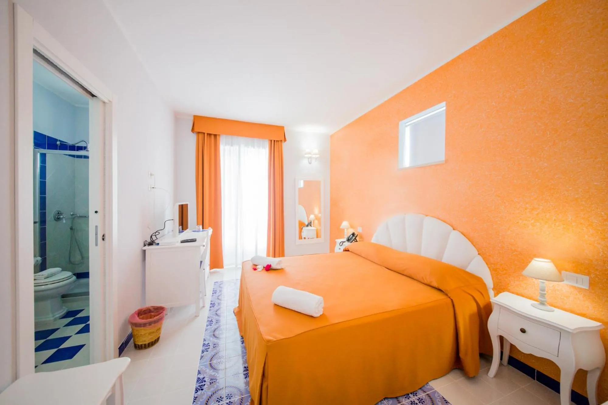 Bed in Odysseus Hotel