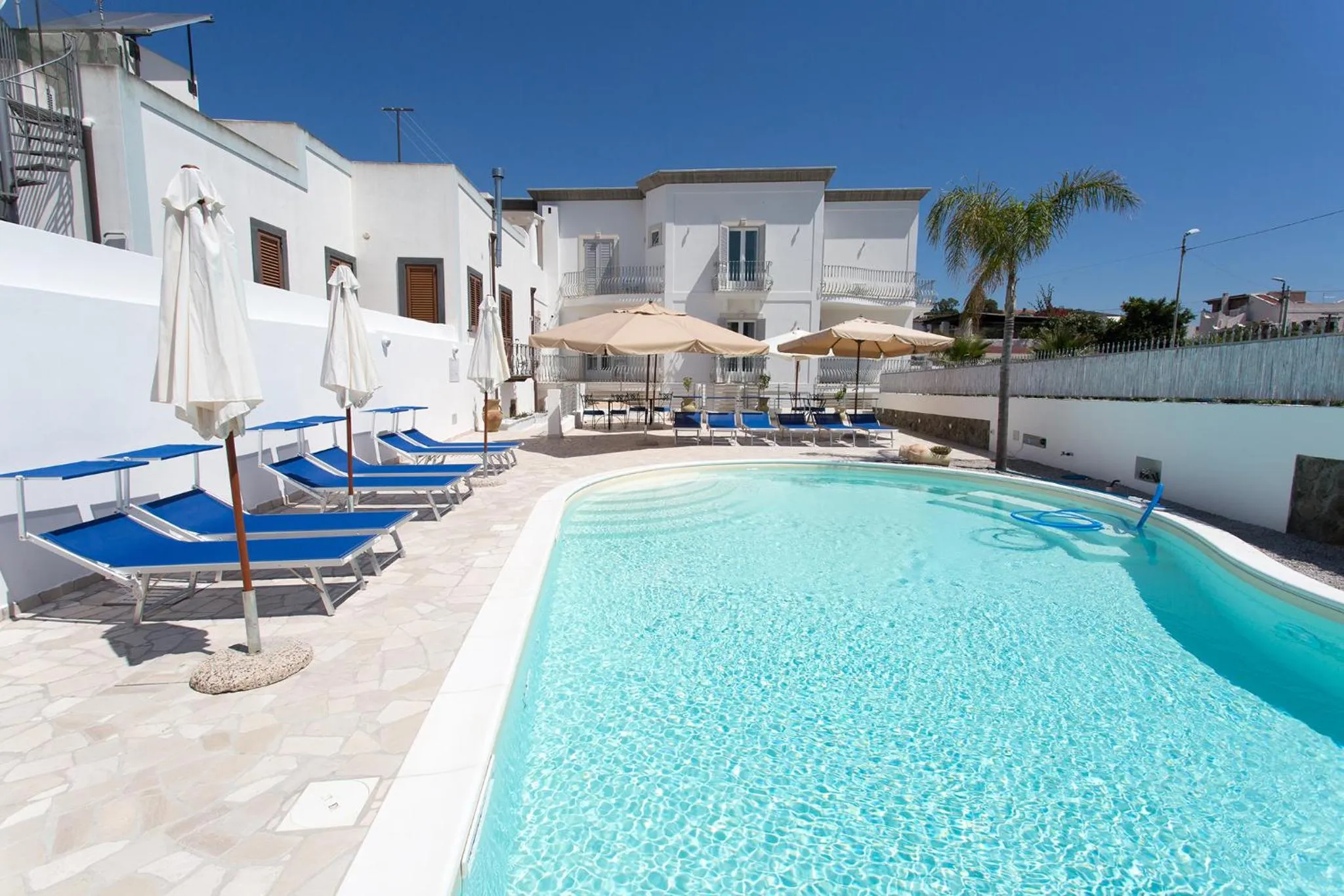 Pool view in Odysseus Hotel