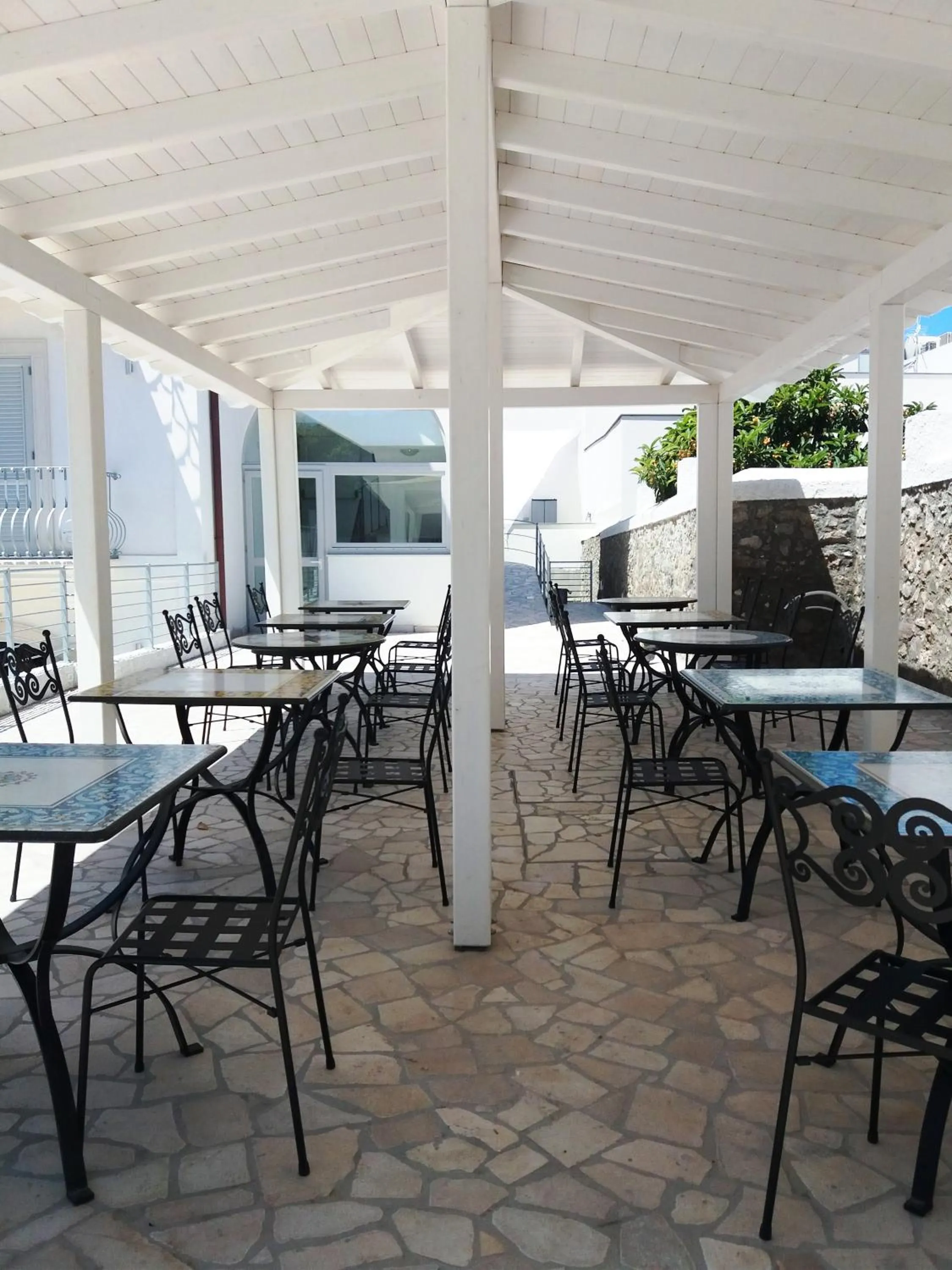 Patio in Odysseus Hotel