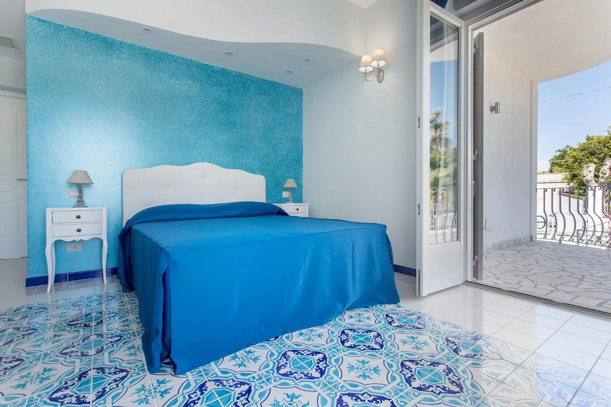 Bed in Odysseus Hotel