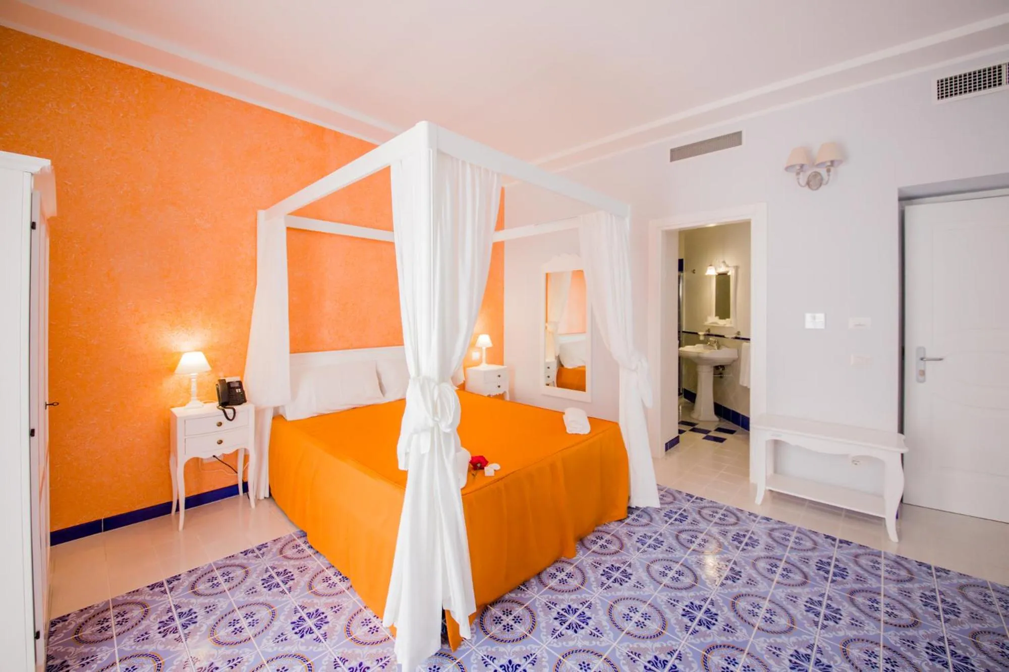 Bed in Odysseus Hotel