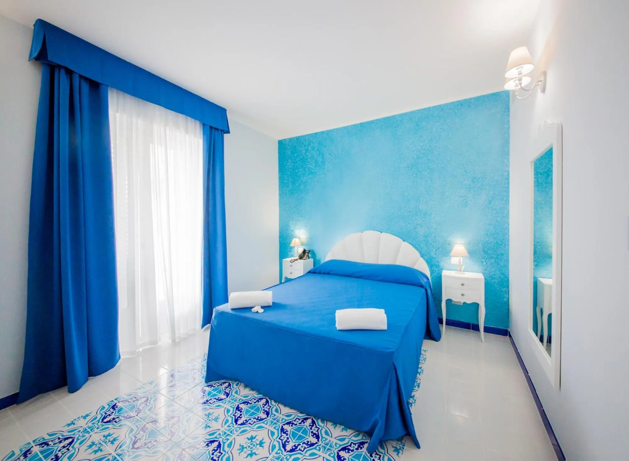 Bed in Odysseus Hotel