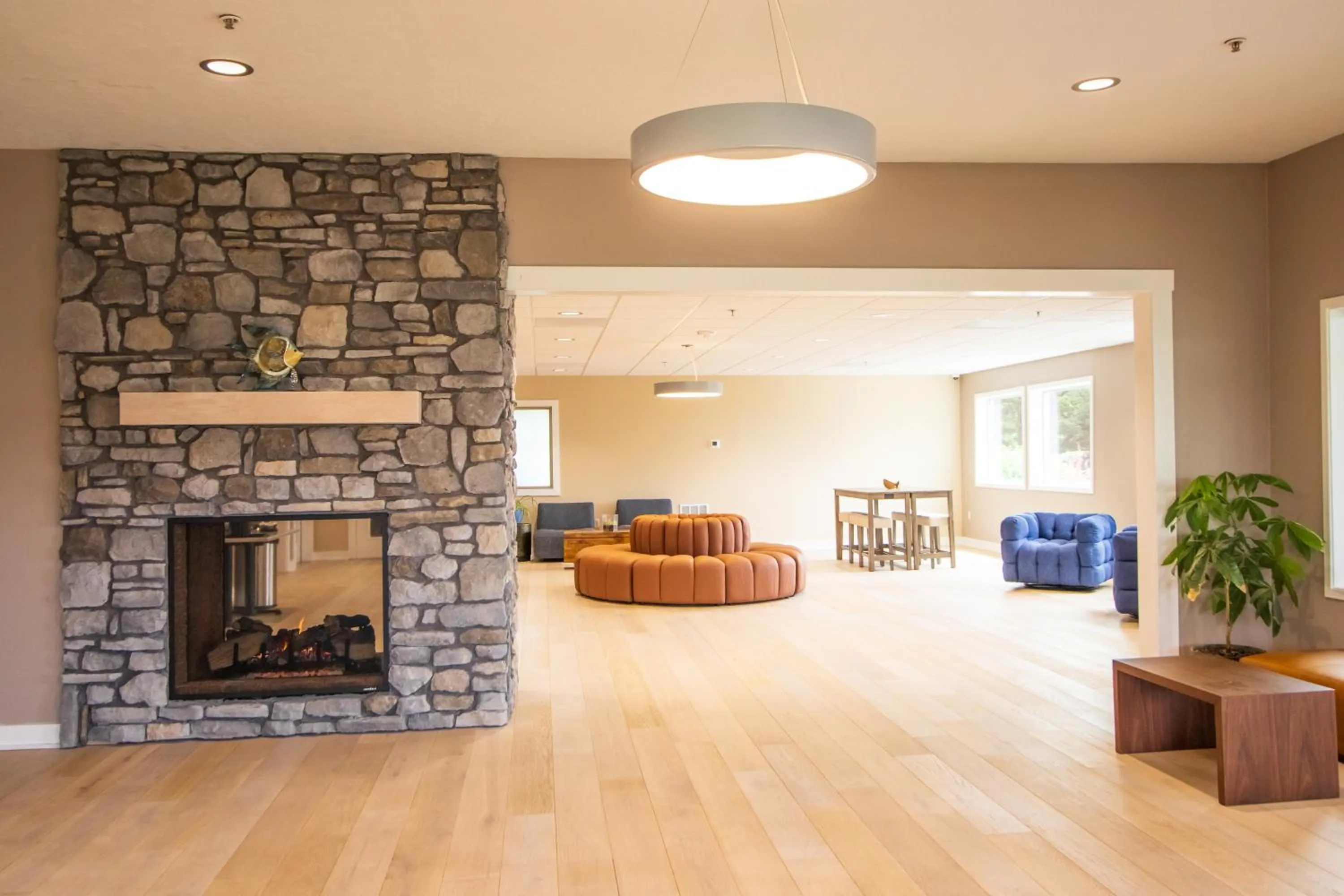 Seating area in The Tillamook Inn
