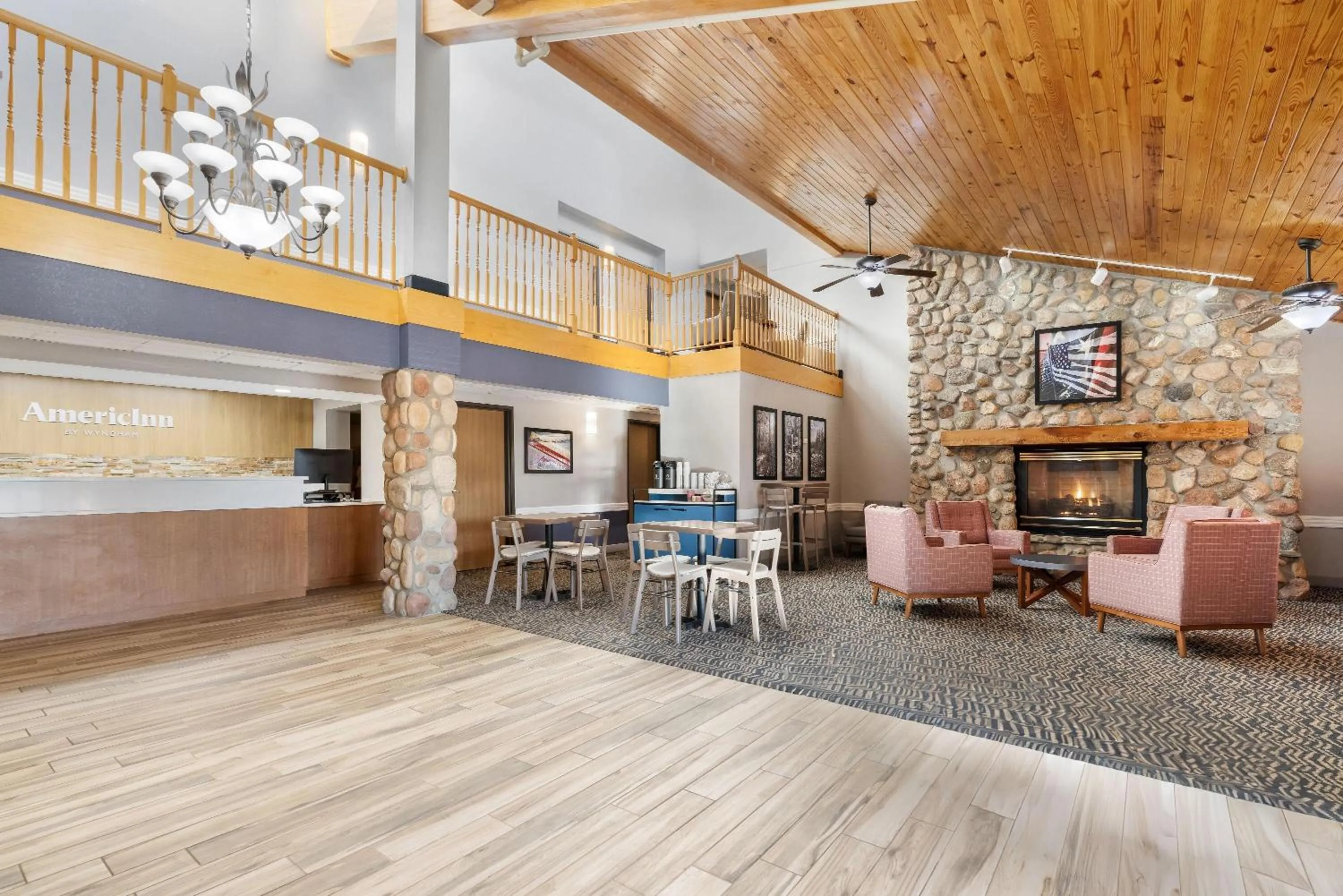 Lobby or reception in AmericInn by Wyndham Bismarck