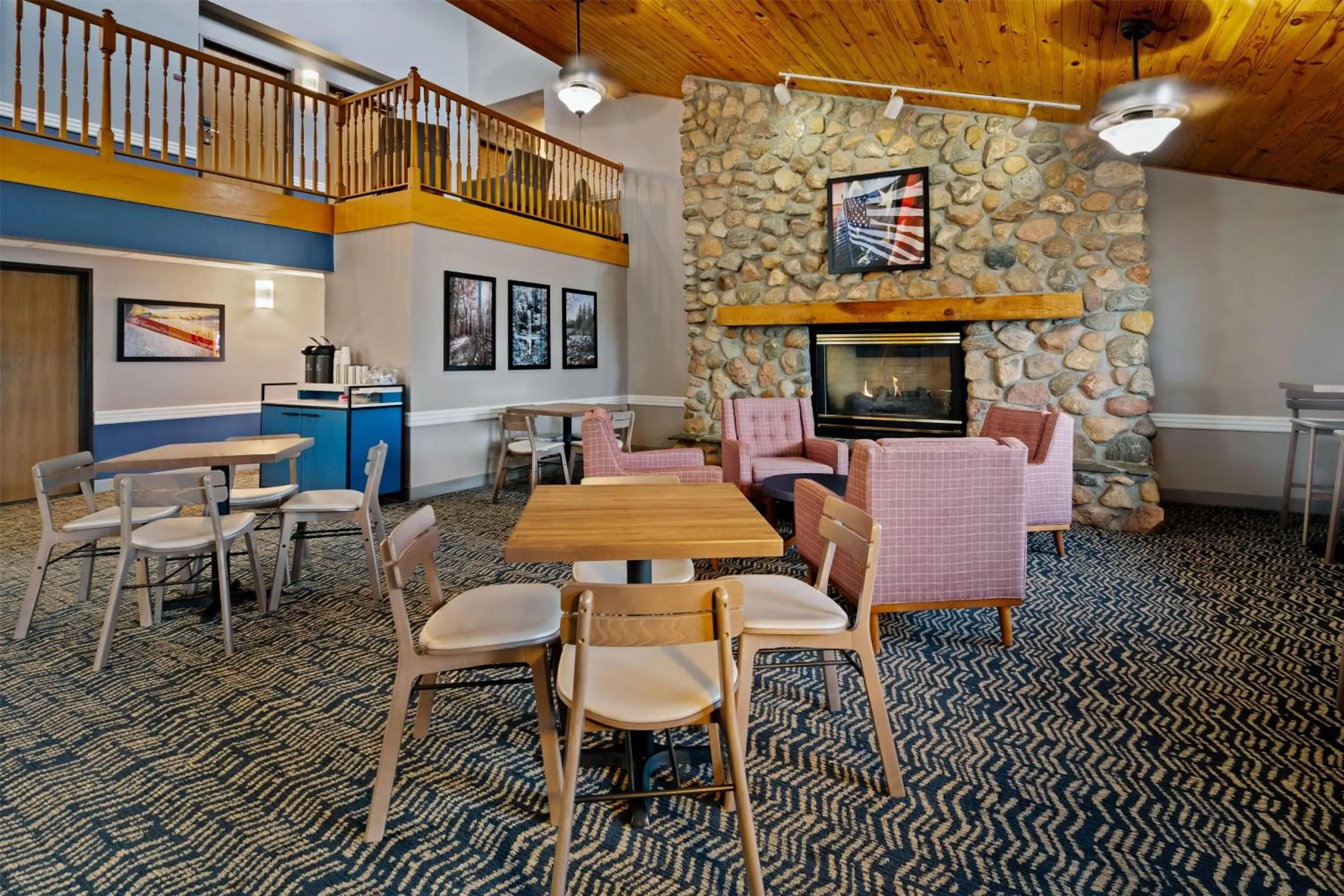 Lobby or reception in AmericInn by Wyndham Bismarck