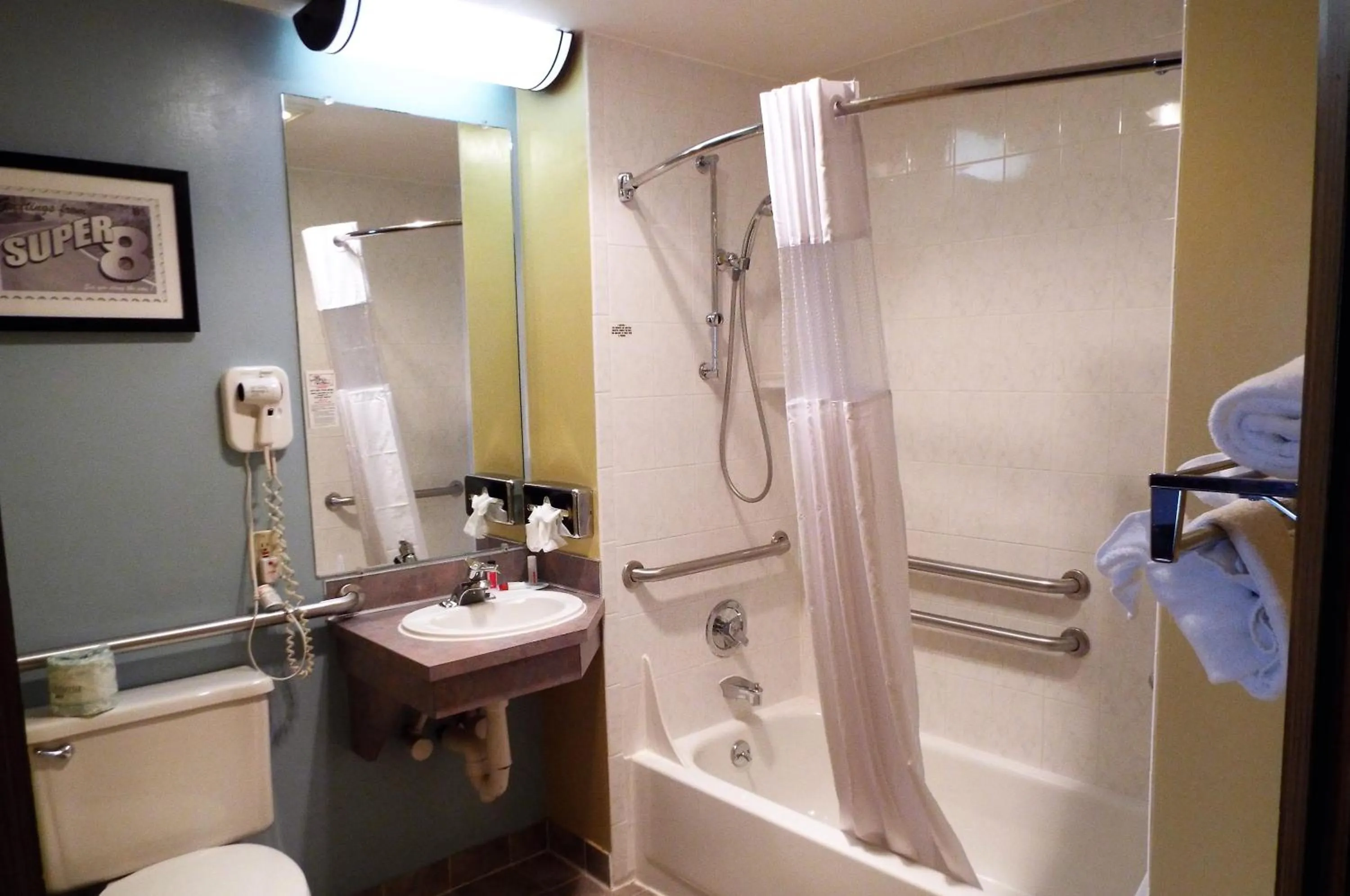 Shower in Super 8 by Wyndham Casper East/Evansville