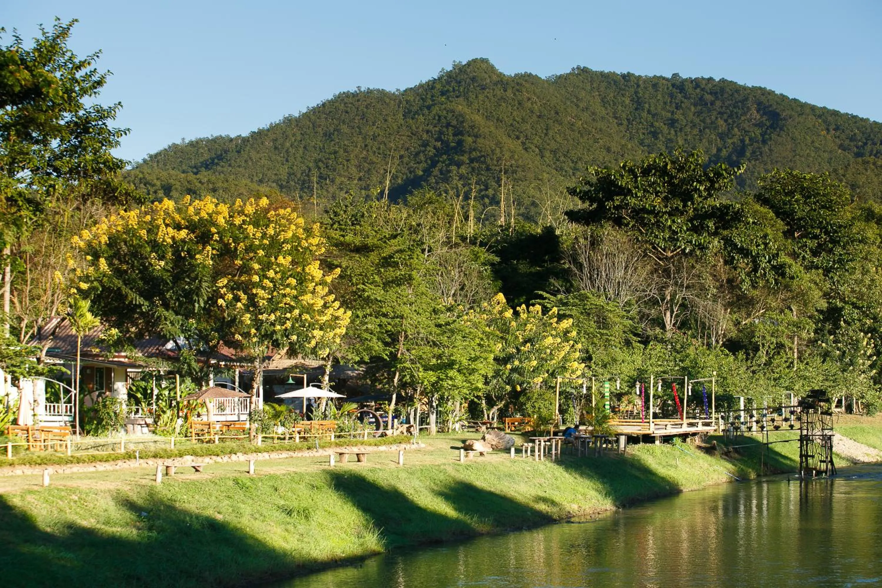 Natural landscape in Baan Pai Riverside Resort