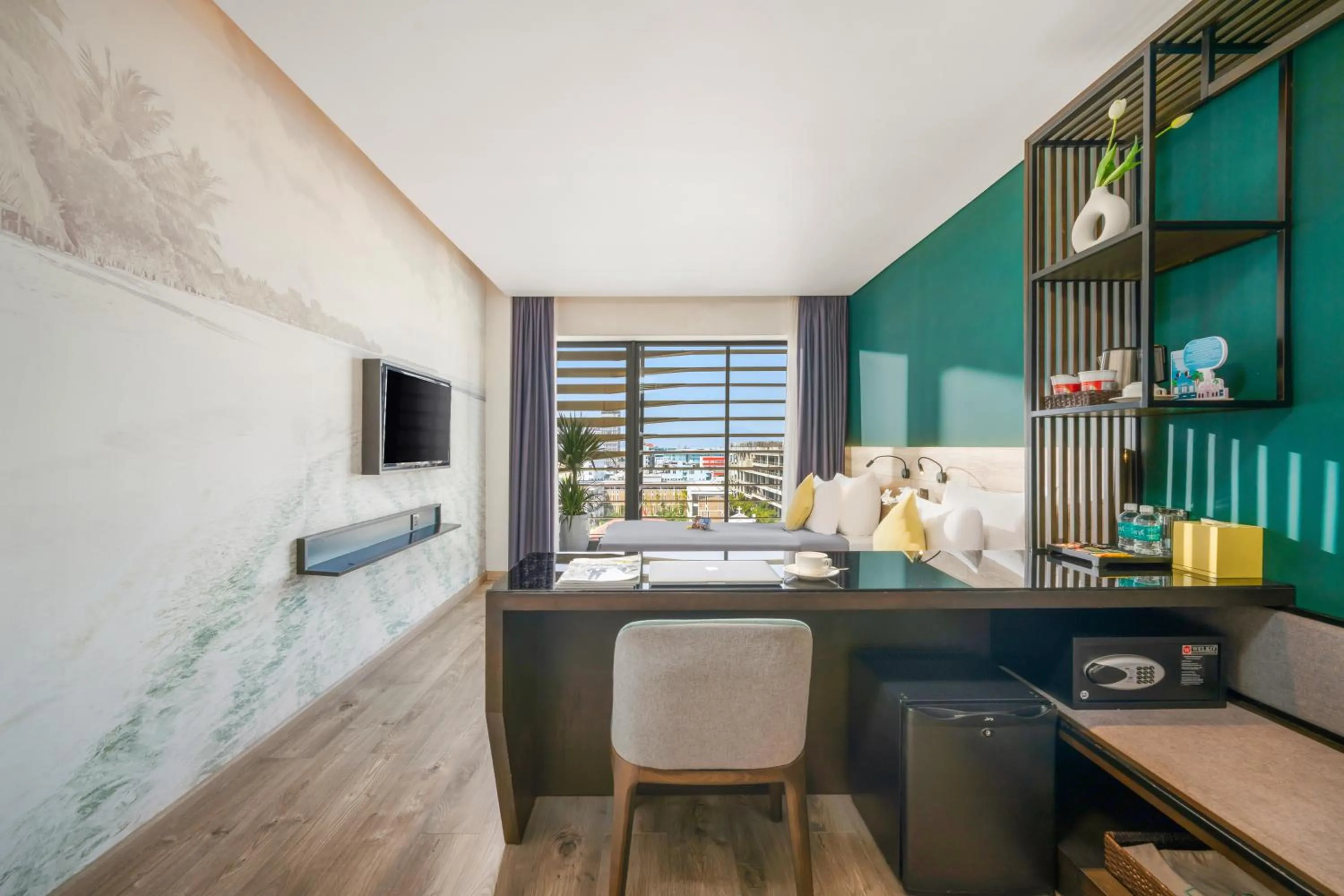 Bed in Satya Da Nang Hotel Han Market