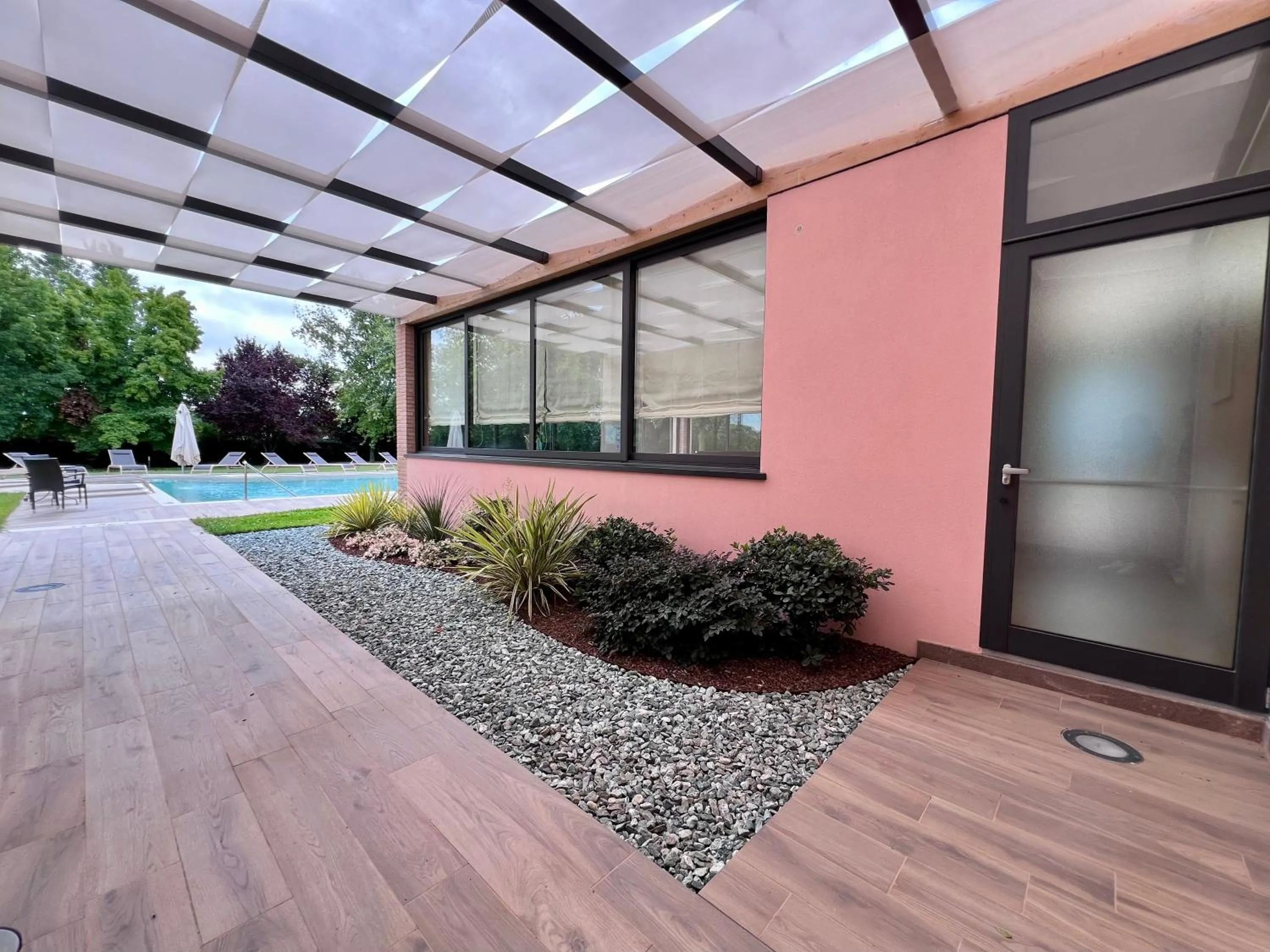 Swimming pool in Cà Rocca Relais