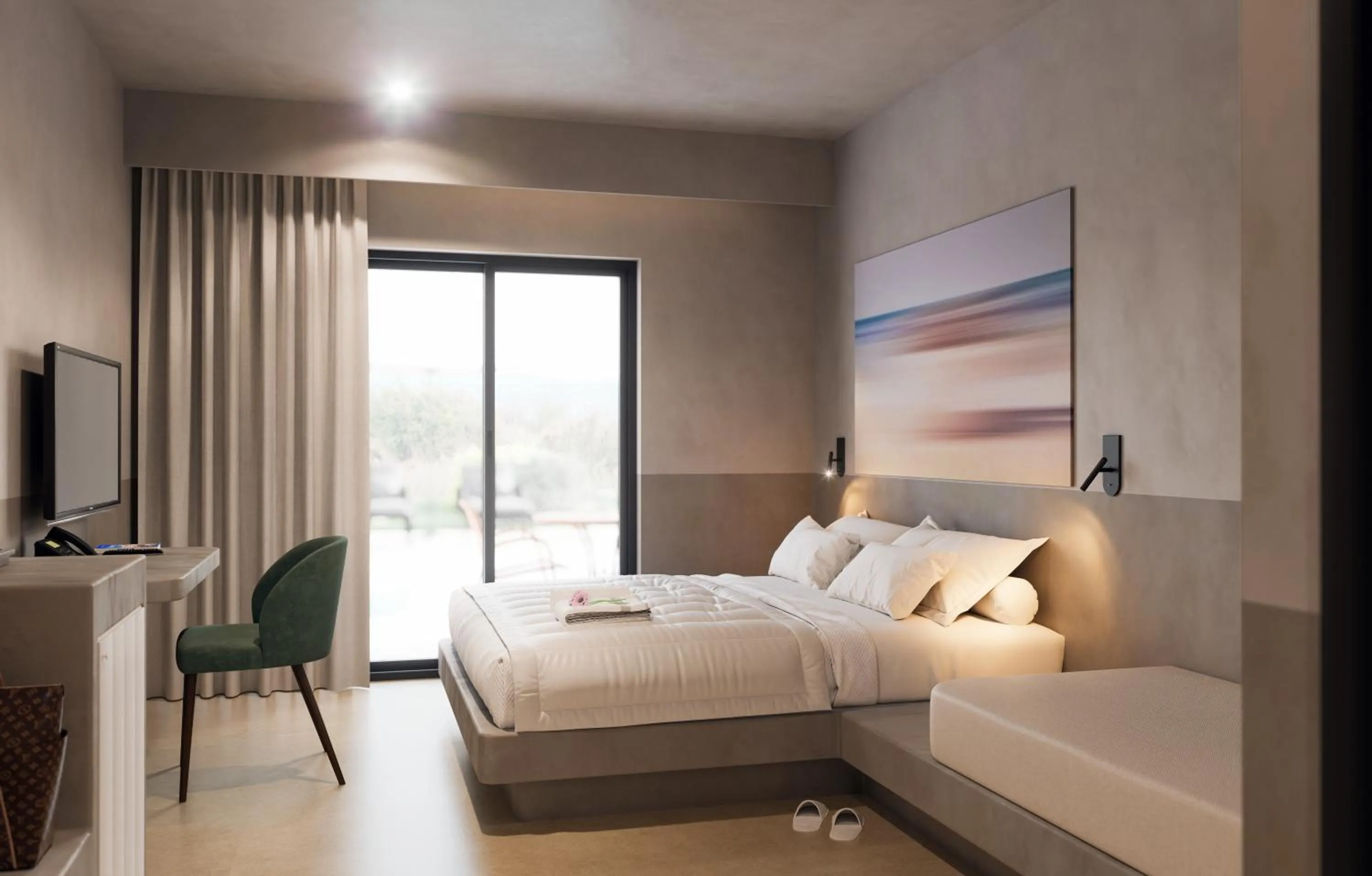 Bedroom, Bed in Olive Garden Hotel