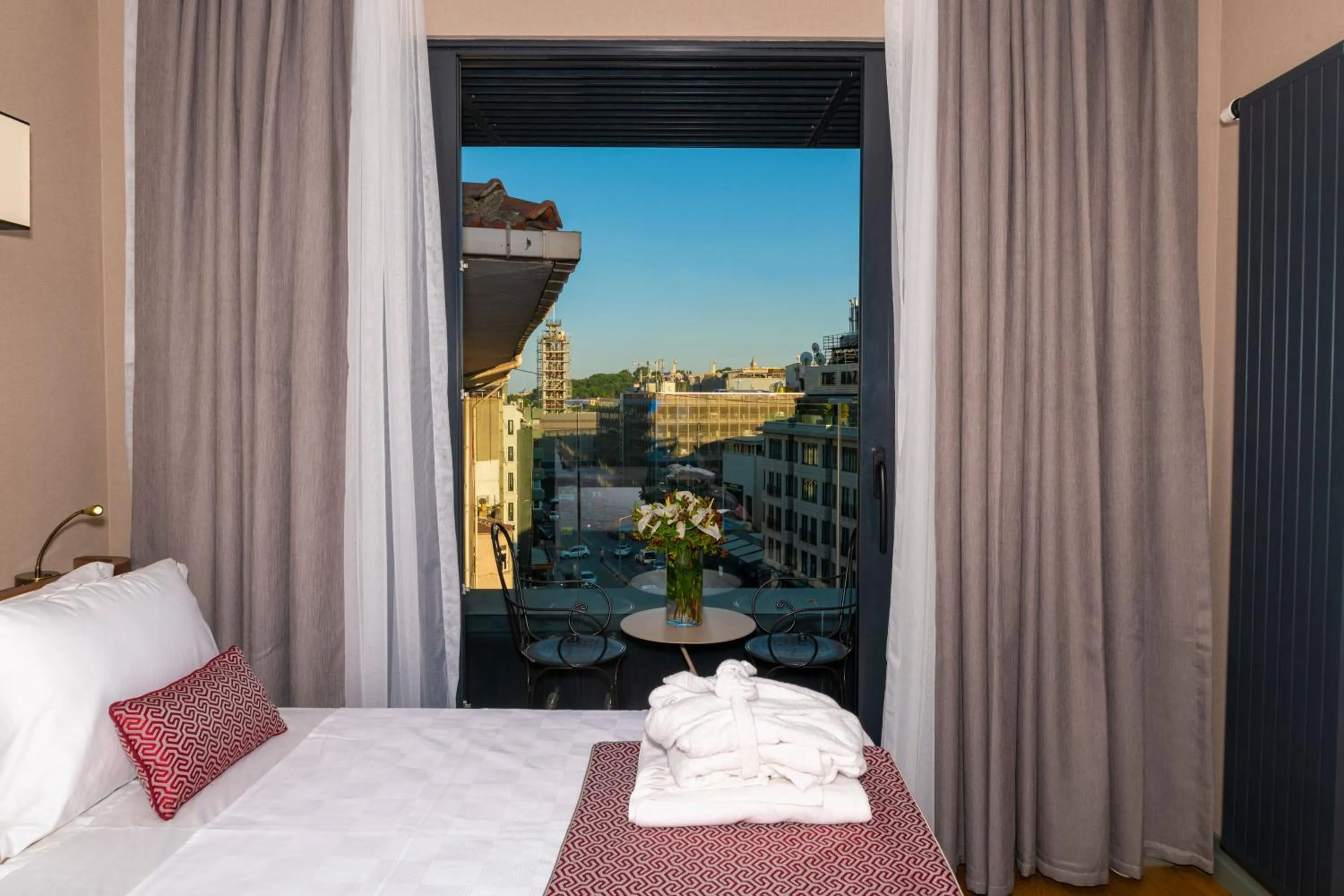 View (from property/room), Bed in Opale Hotel