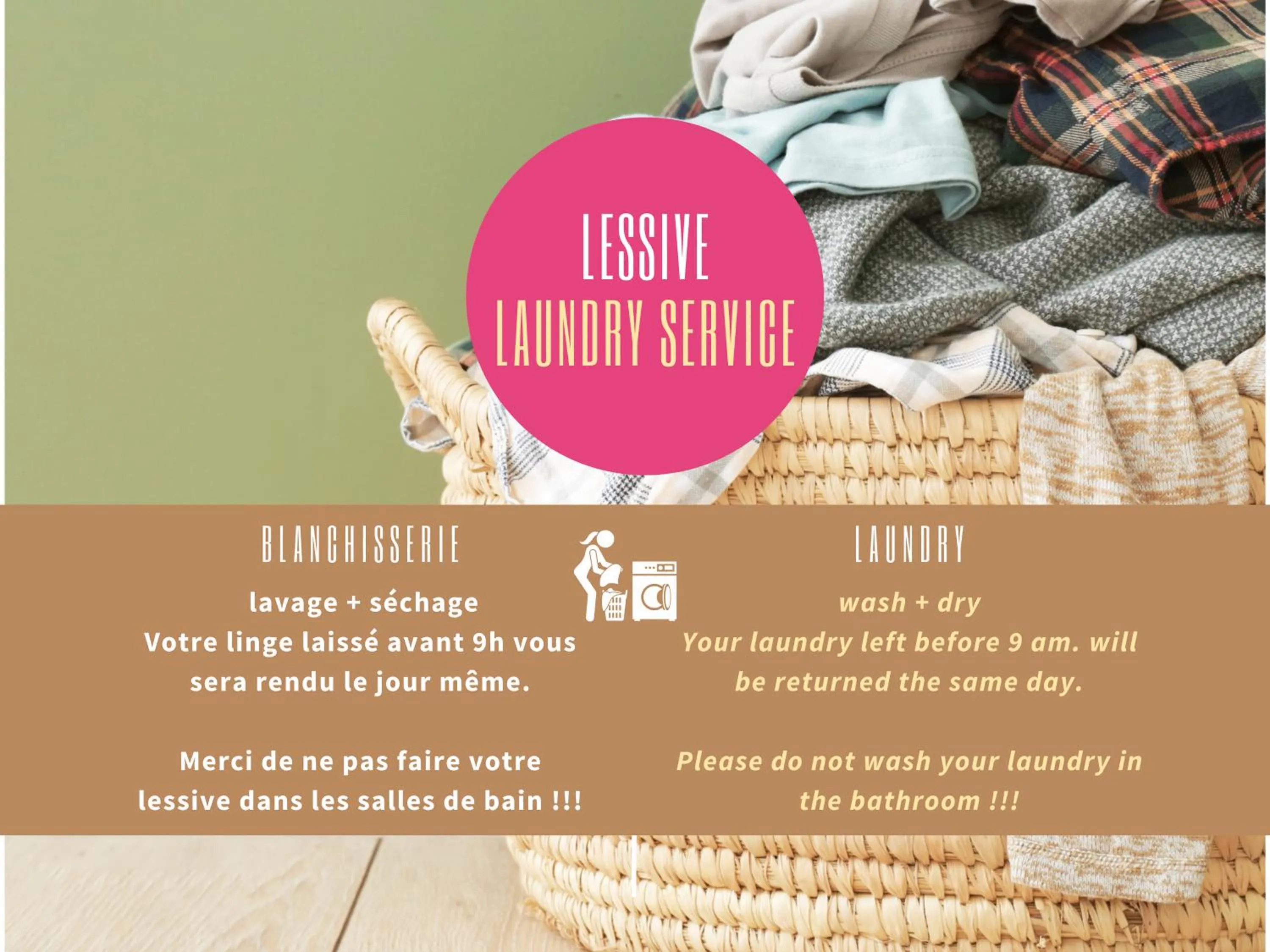 laundry in La Jabotte