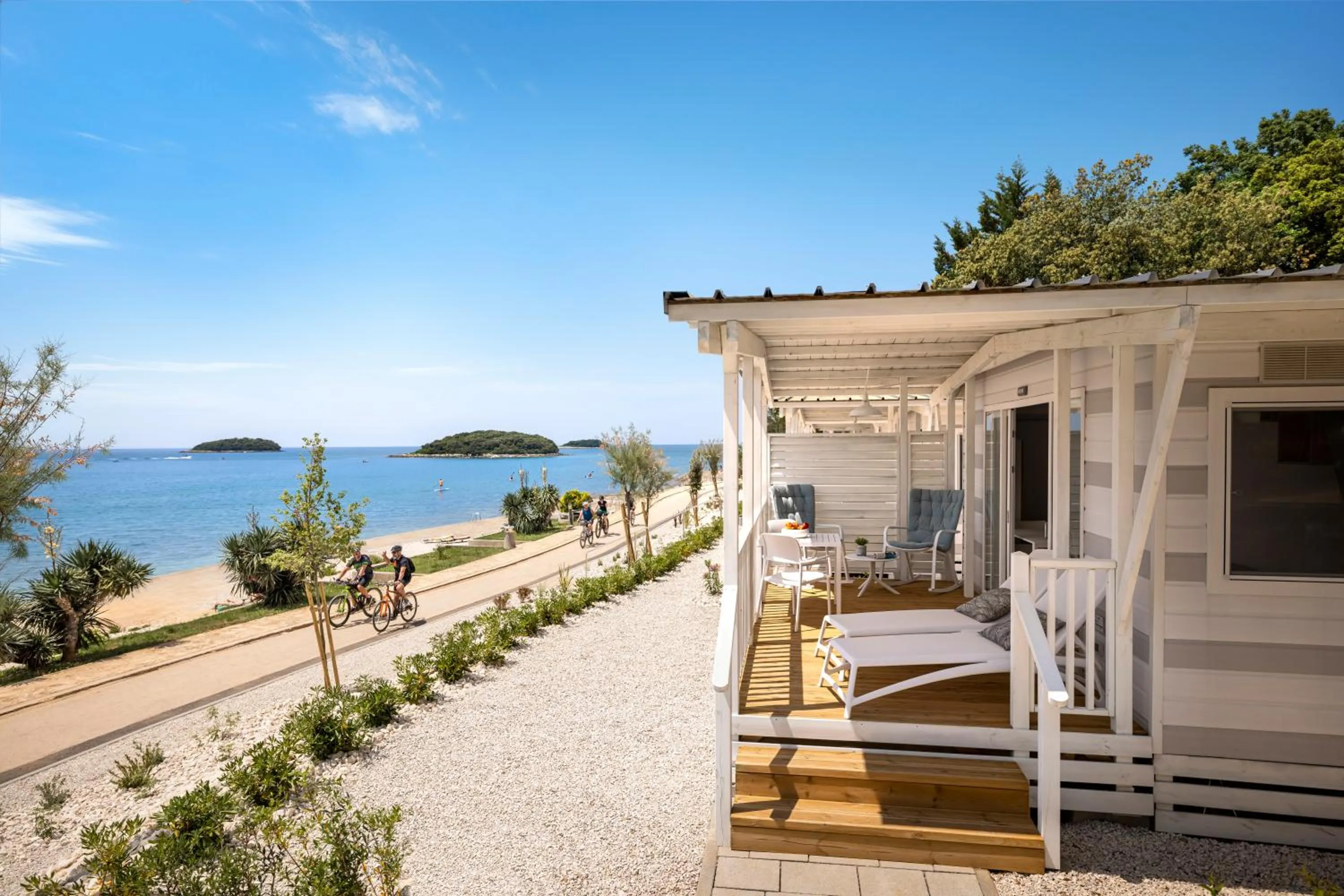 Balcony/Terrace in Maistra Camping Valkanela Mobile homes