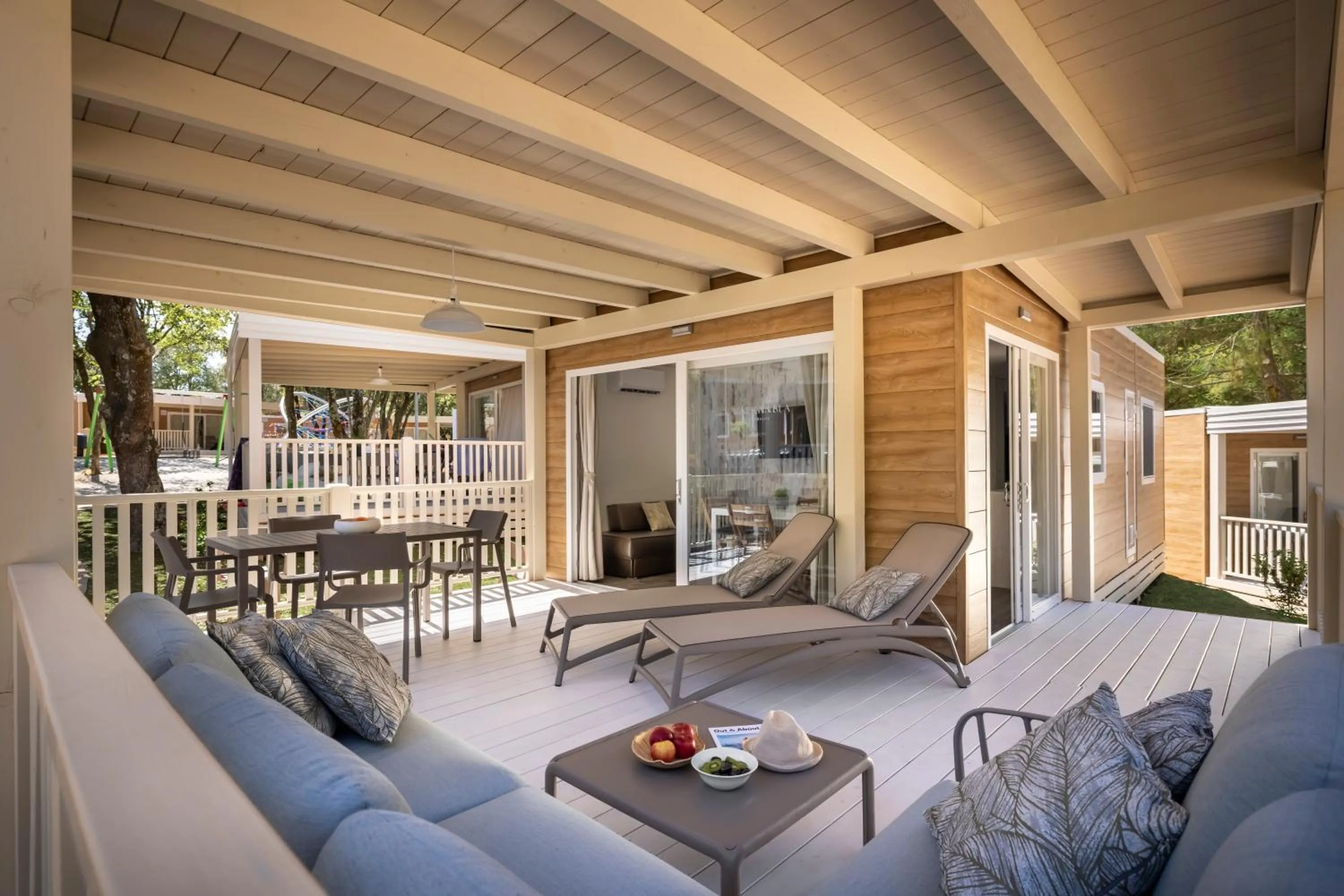 Balcony/Terrace in Maistra Camping Valkanela Mobile homes