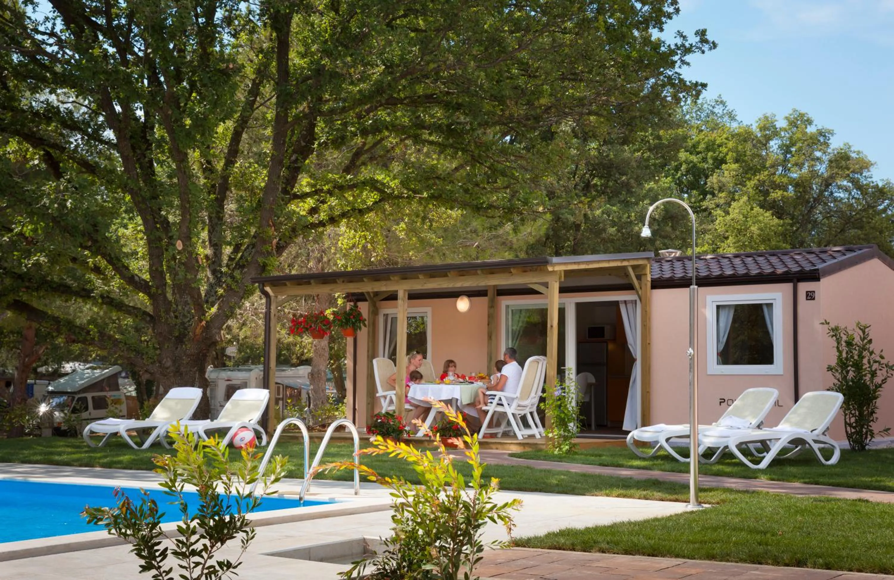 Patio in Maistra Camping Valkanela Mobile homes