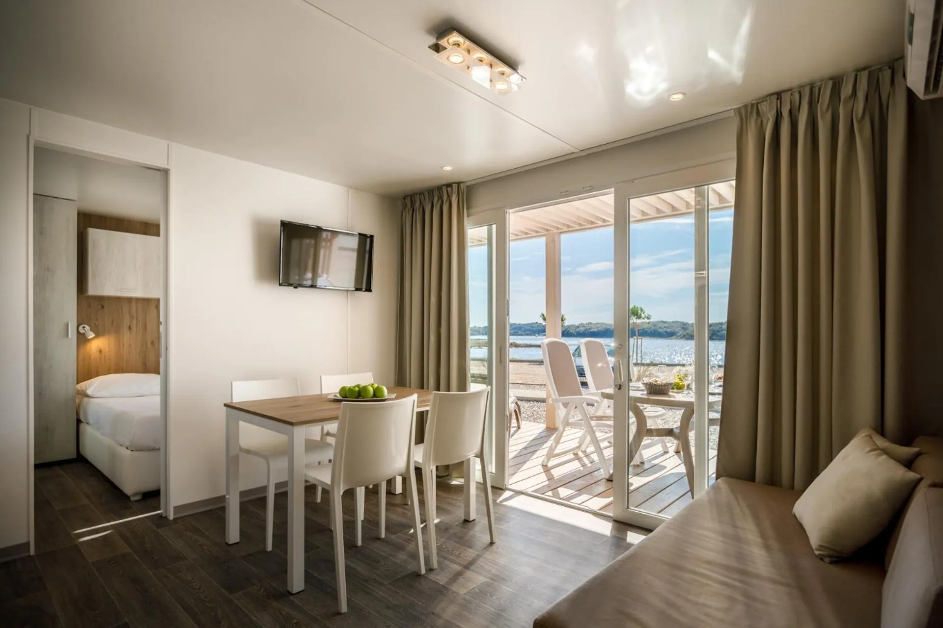 Living room, Bed in Maistra Camping Valkanela Mobile homes