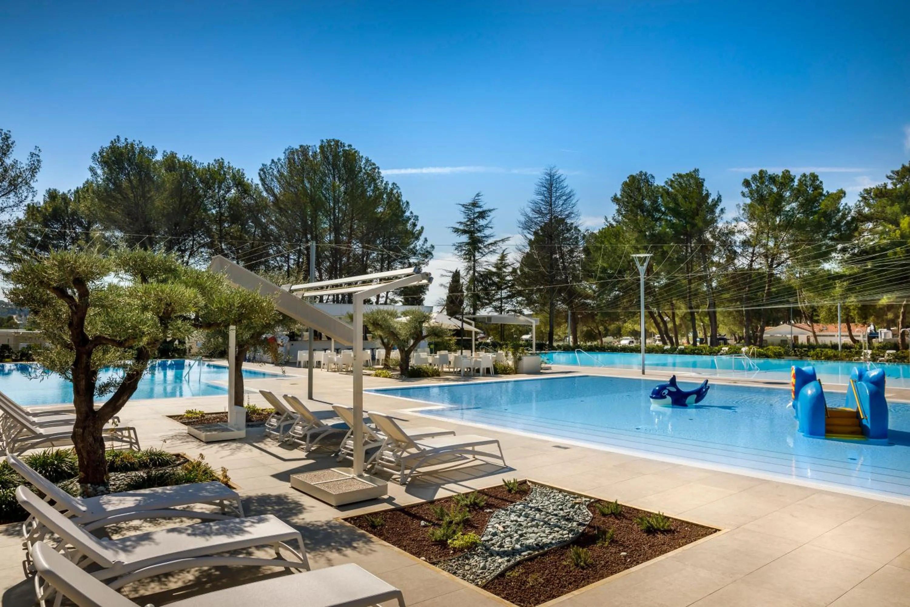 Swimming pool in Maistra Camping Valkanela Mobile homes