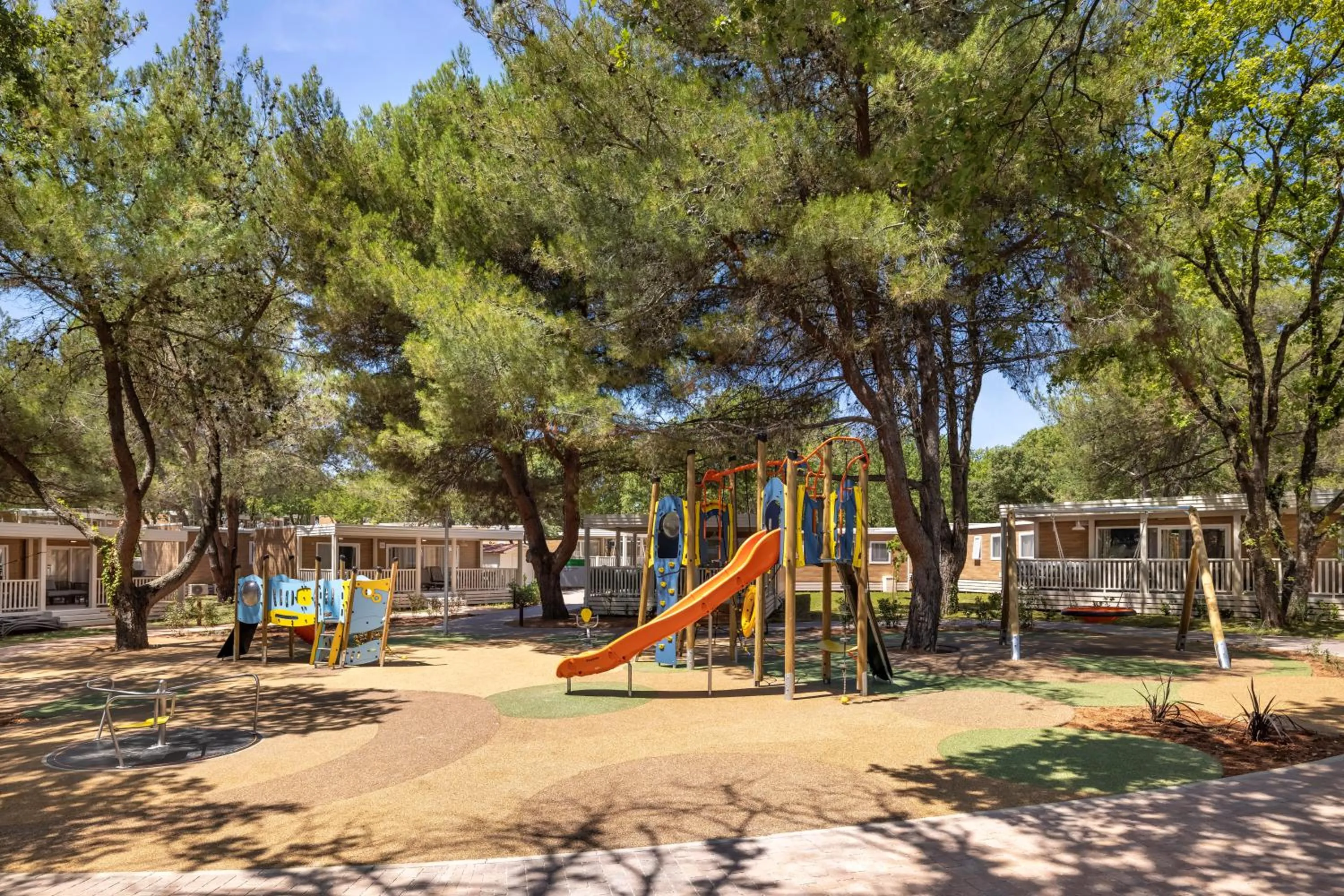 Children play ground in Maistra Camping Valkanela Mobile homes
